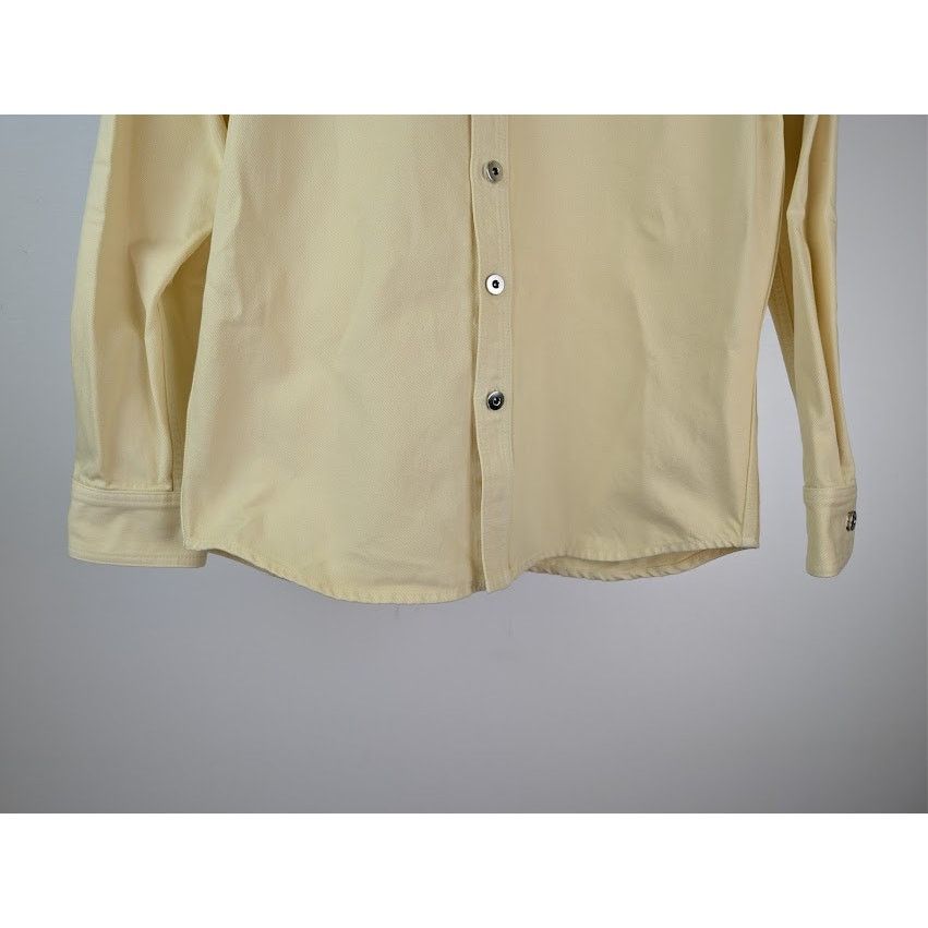 Bottega Veneta o1rshd1 Washed Coloured Denim Shirt in Banana Size US M / EU 48-50 / 2 - 4 Thumbnail
