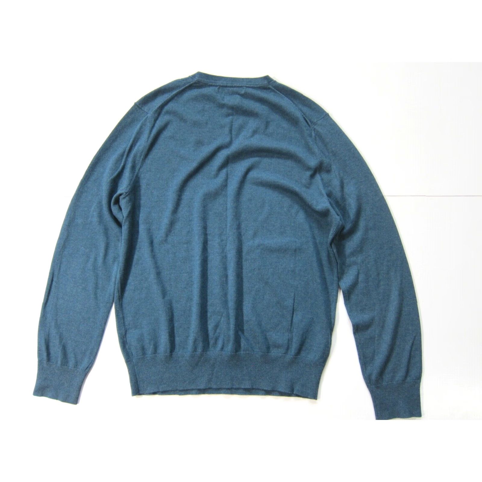 Banana Republic Banana Republic Green Silk Cashmere Luxury Blend V-Neck Sweater Men Size Medium Size US M / EU 48-50 / 2 - 2 Thumbnail