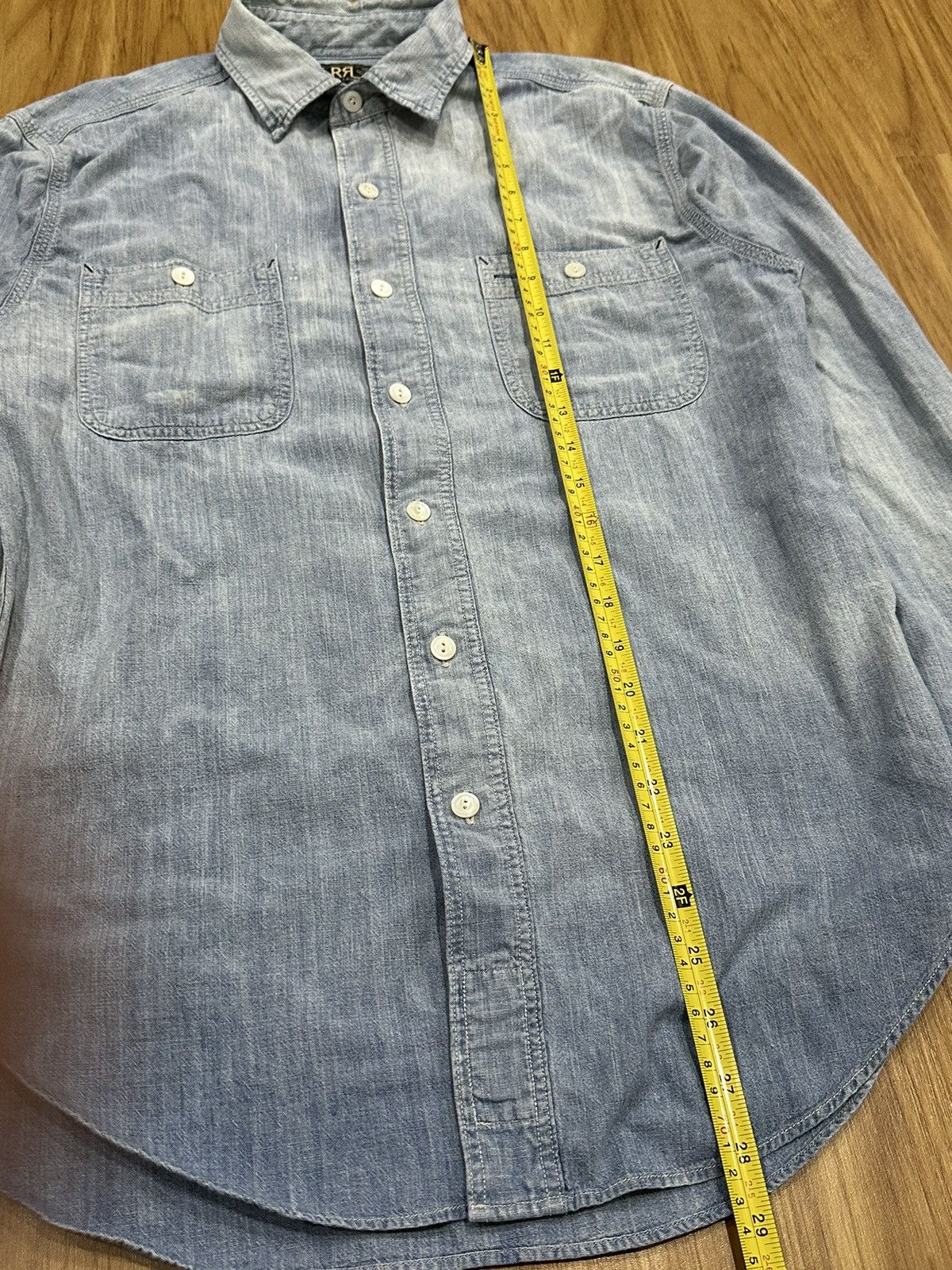 RRL Ralph Lauren Vintage RRL Polo Ralph Lauren Wash Denim Shirt Size US M / EU 48-50 / 2 - 13 Thumbnail