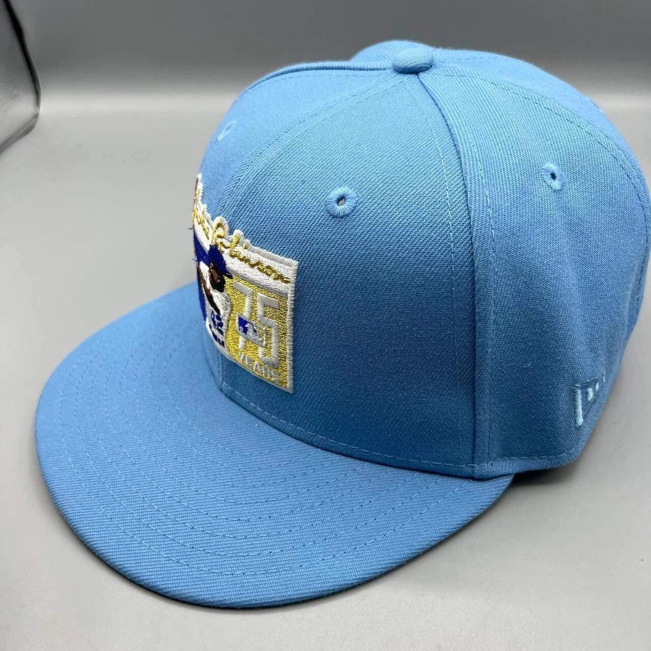 New Era Jackie Robinson #42 Dodgers Hat Men 7 1/2 Blue MLB Fitted Size ONE SIZE - 6 Thumbnail