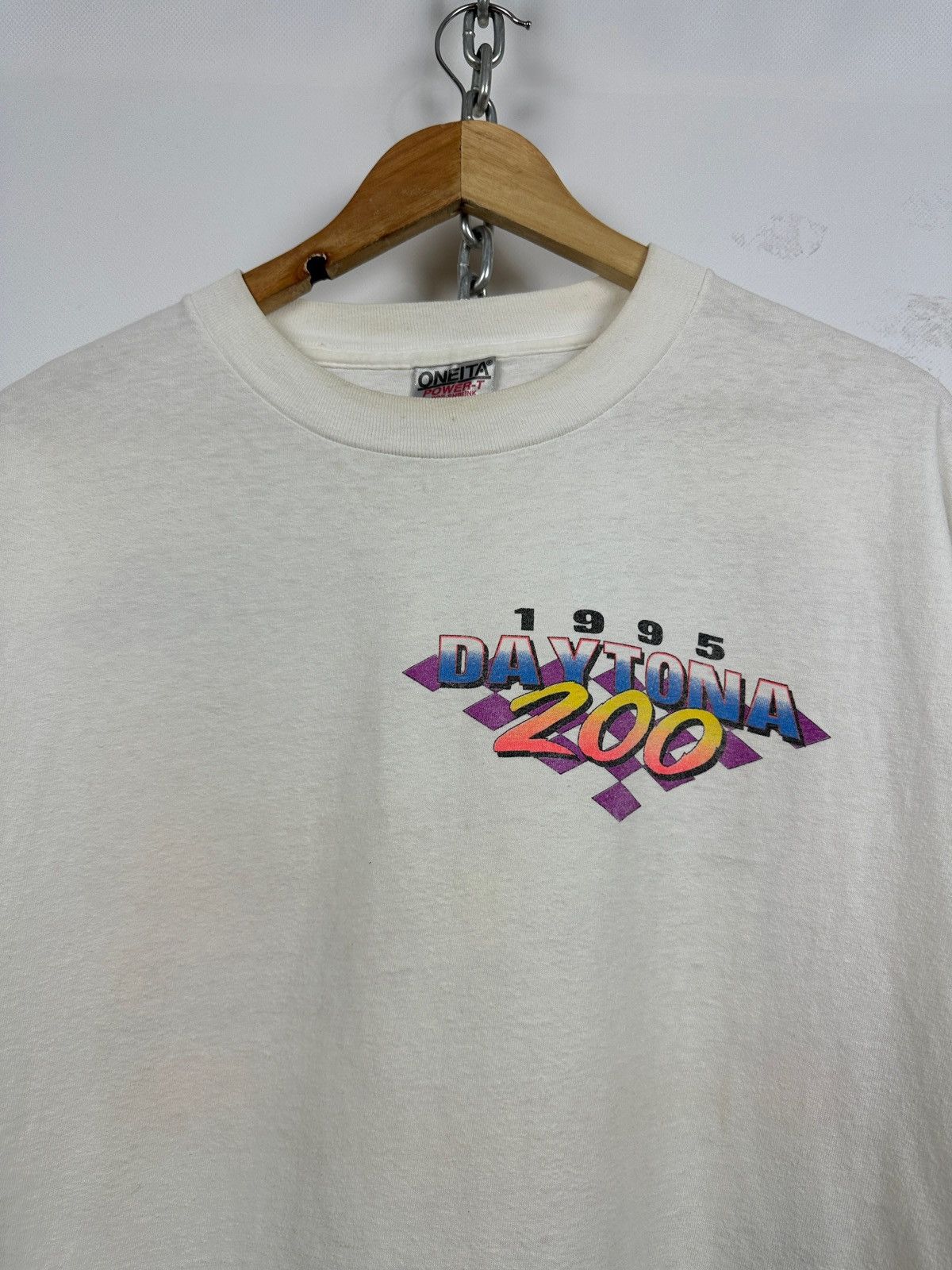 Vintage 1995 Vintage Daytona 200 Moto Single Stitch T-Shirt Size US XL / EU 56 / 4 - 15 Thumbnail