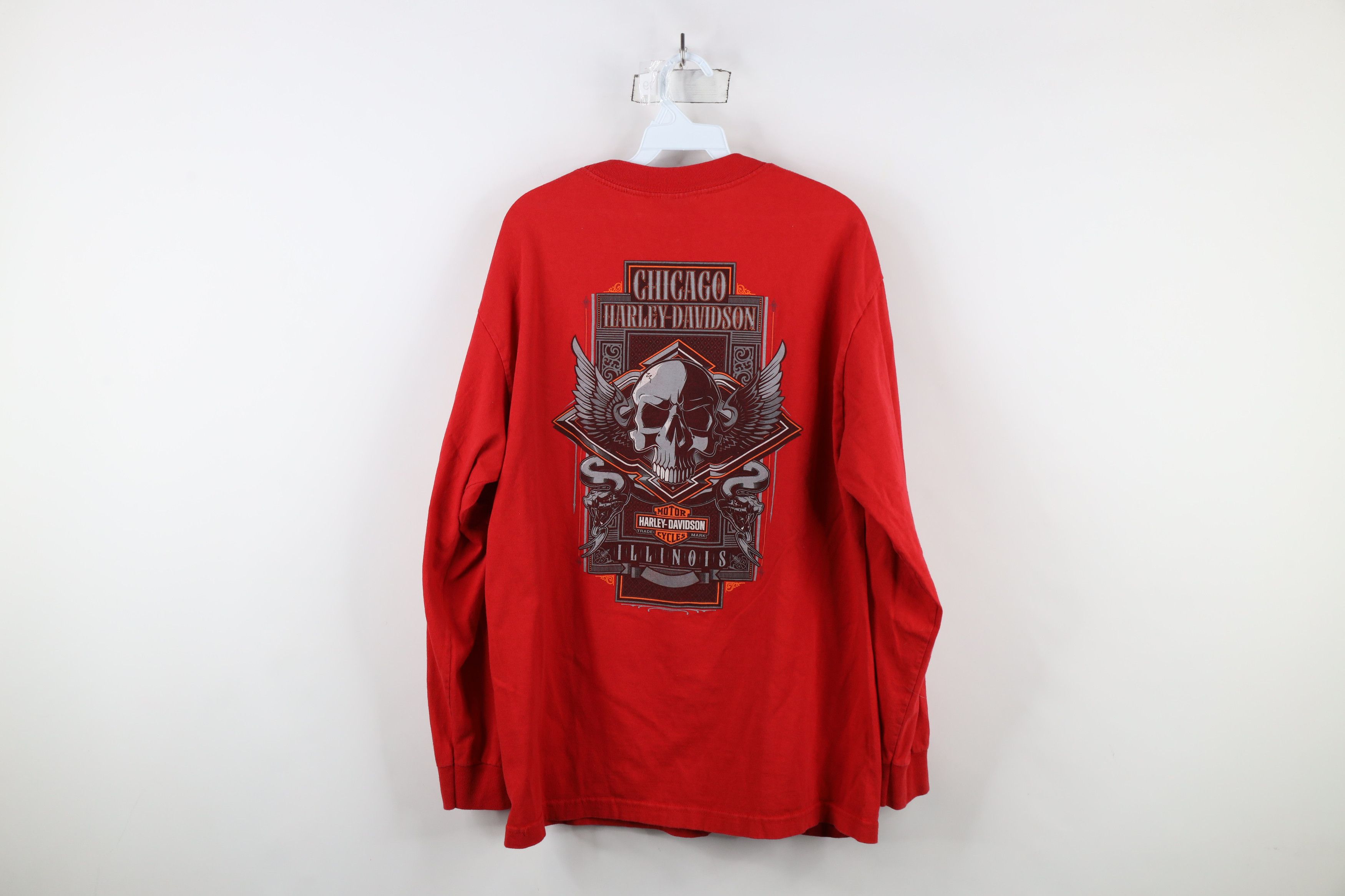 Harley Davidson × Vintage Vintage Y2K Harley Davidson Skull Snake Long Sleeve T-Shirt Size US L / EU 52-54 / 3 - 10 Thumbnail