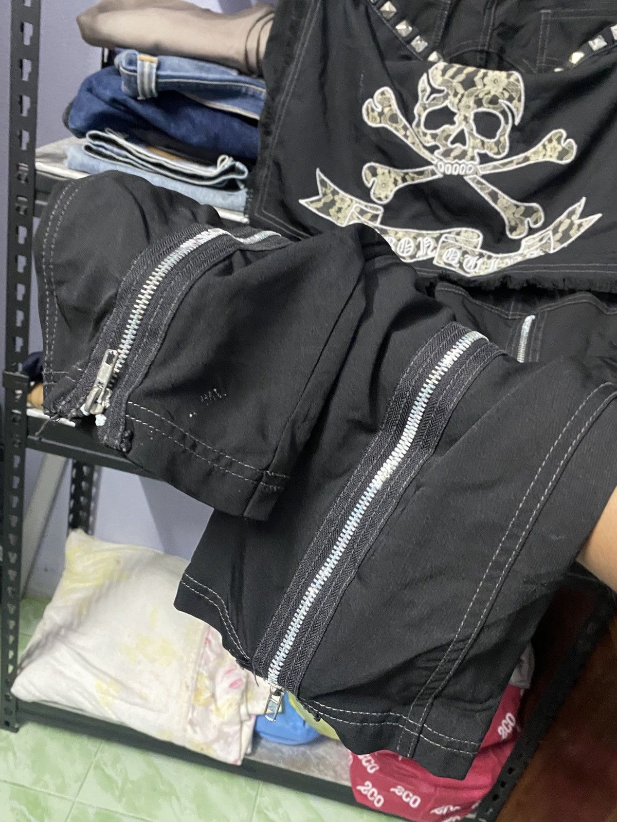 Japanese Brand Algonquins Punks Bondage Pants Size US 32 / EU 48 - 8 Thumbnail