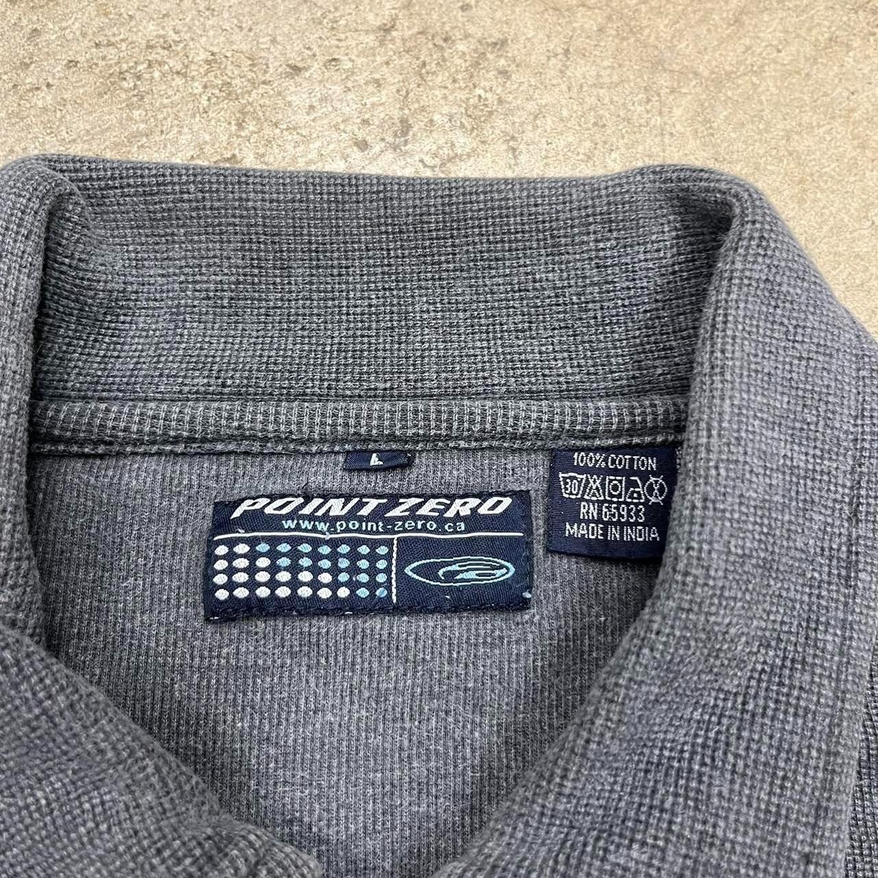Vintage Vintage Y2K Point Zero polo shirt long sleeve rugby polo Size US L / EU 52-54 / 3 - 3 Thumbnail