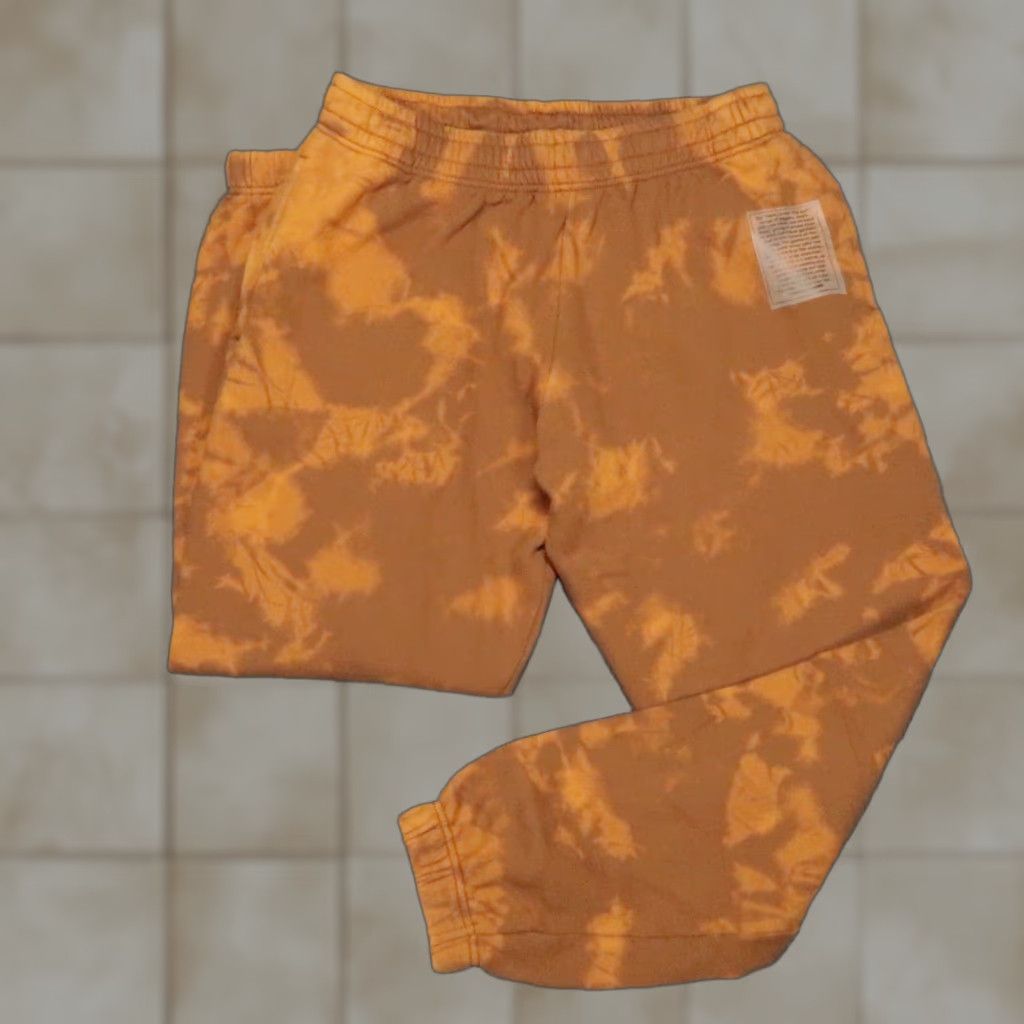 Vintage Alphalete Pants Mens Large Orange Joggers Sweatpants Tie Dye Athletic Size US 33 - 1 Thumbnail