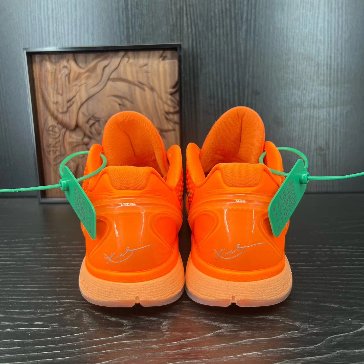 Nike ZK6 Orange Silver 41 Indoor Worn Size US 8 / EU 41 - 6 Thumbnail