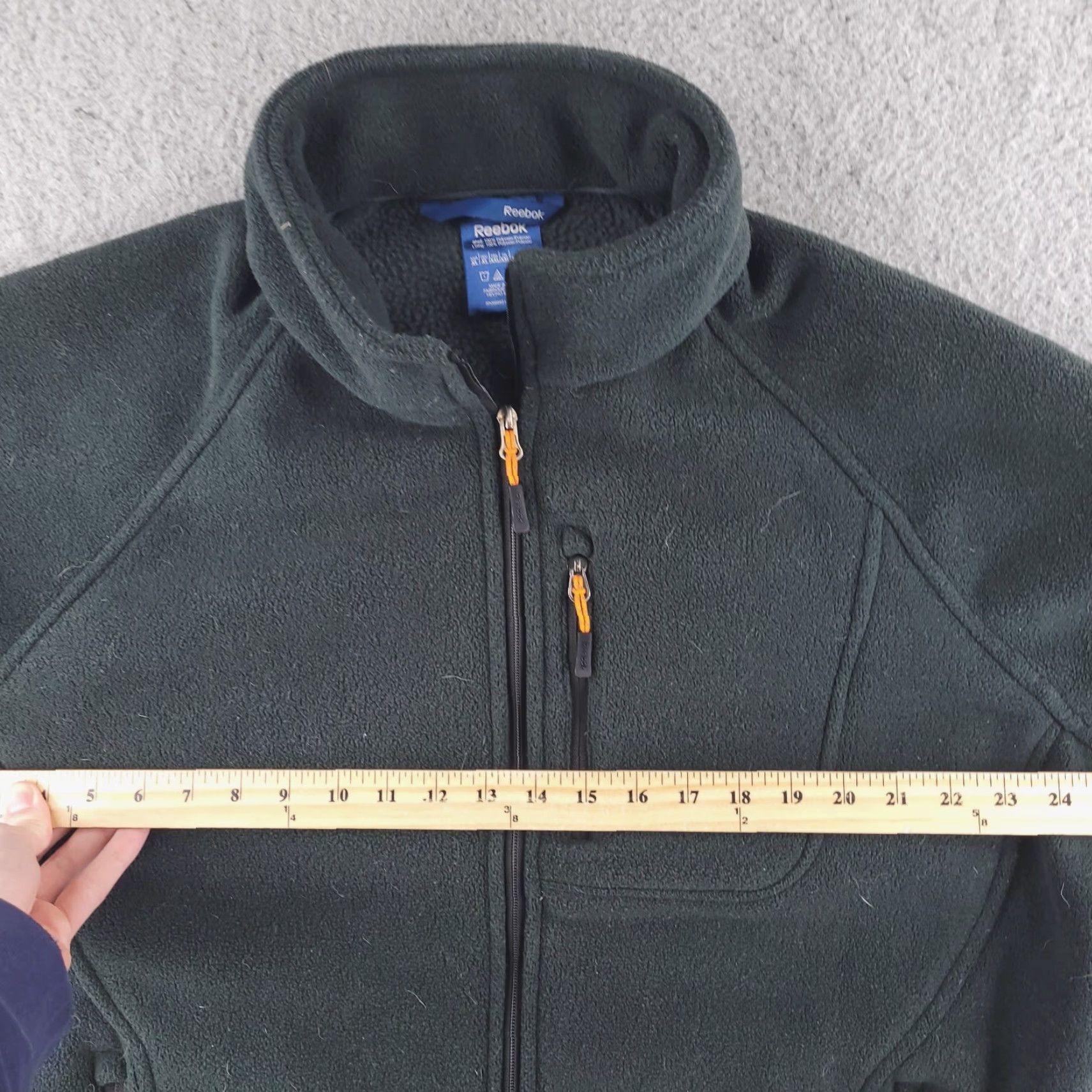 Reebok Reebok Sweater Mens 2XL Black Heavyweight Fleece Full Zip Knit Woollike Thick Size US XXL / EU 58 / 5 - 7 Thumbnail