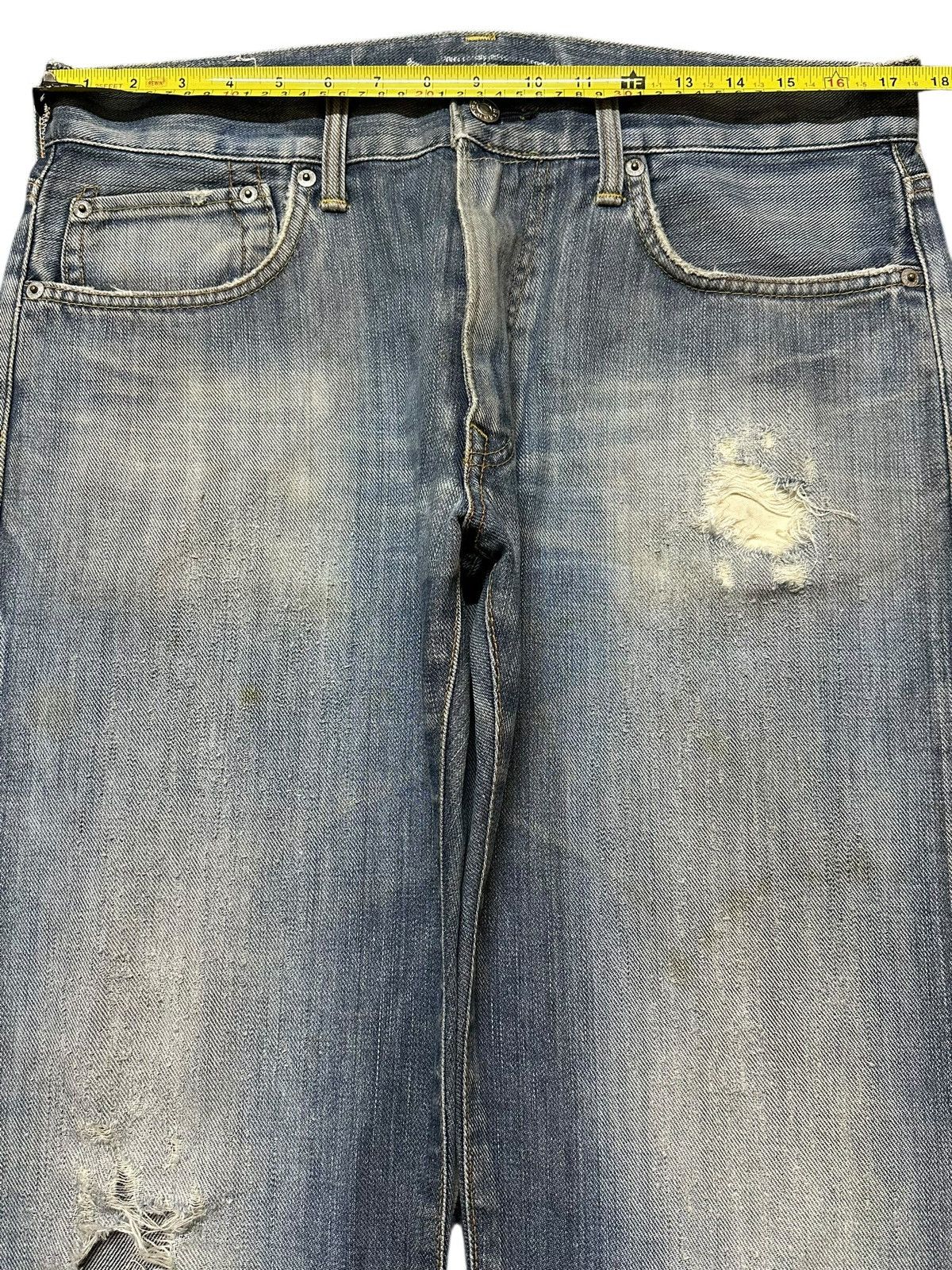 Edwin Vintage Edwin Faded Wash Distressed Style Baggy Jeans Size US 34 / EU 50 - 12 Thumbnail