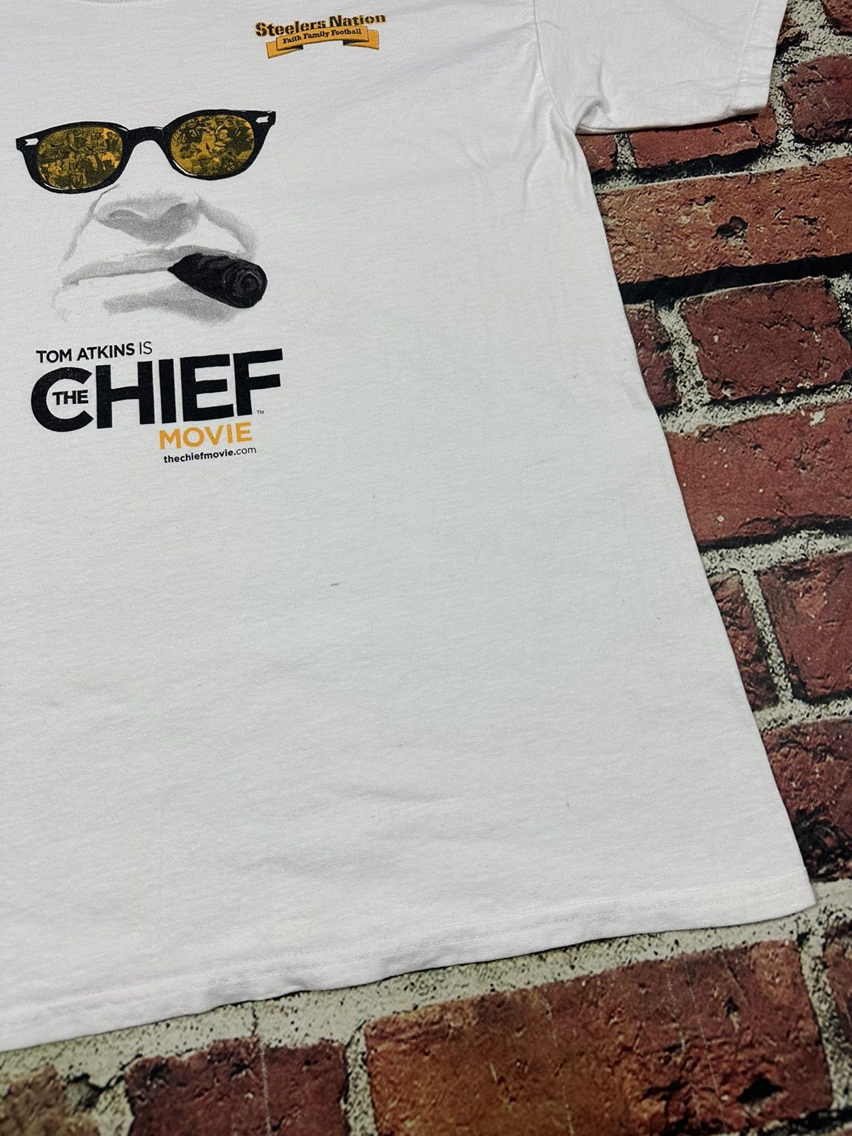 NFL Arthur J Rooney Sr The Chief Movie Tee Pittsburgh Steelers Size US L / EU 52-54 / 3 - 7 Thumbnail