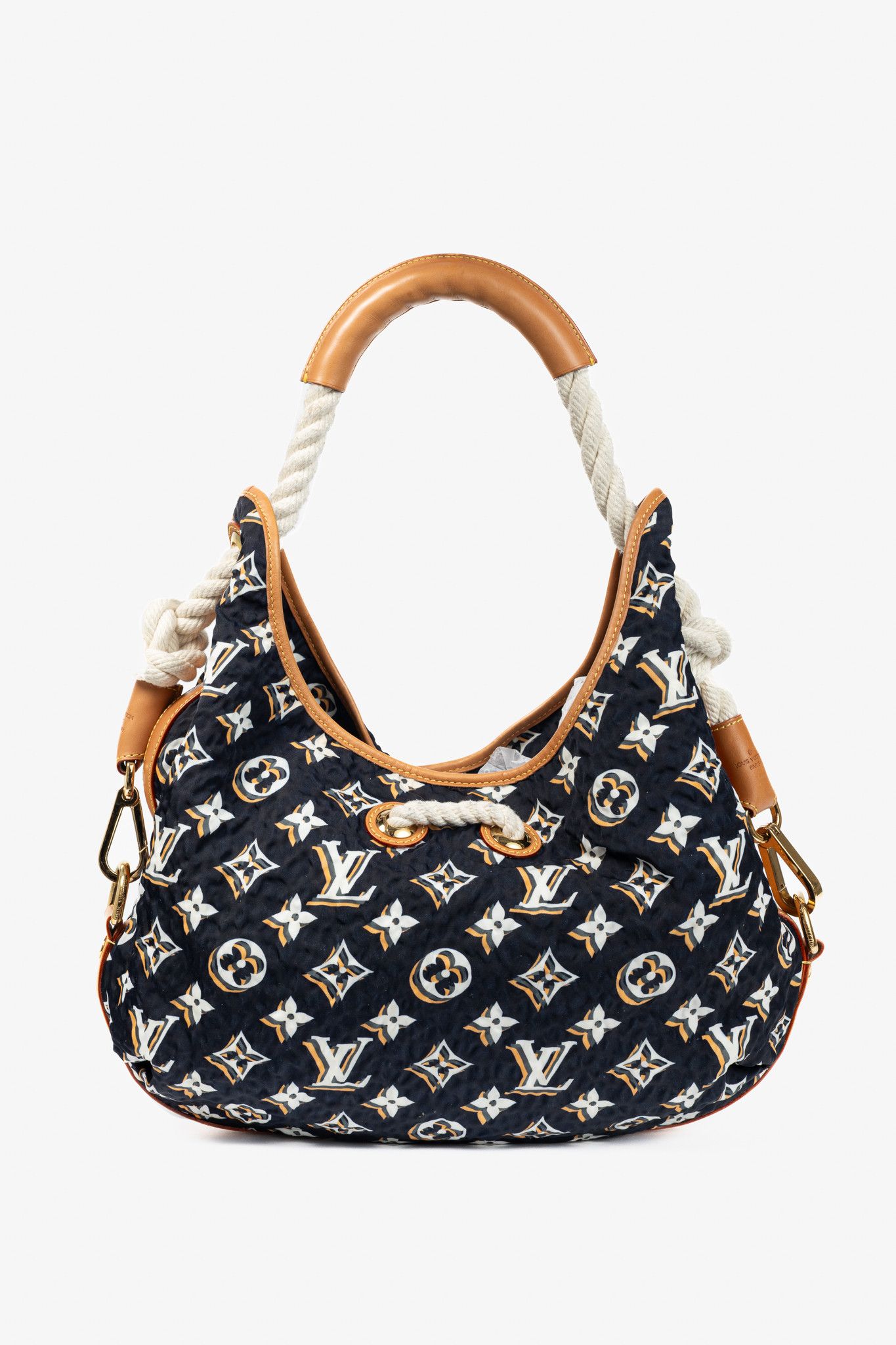 Louis Vuitton Louis Vuitton Bulles MM Navy Monogram Rope-Tassel Hobo Bag Size ONE SIZE - 4 Thumbnail