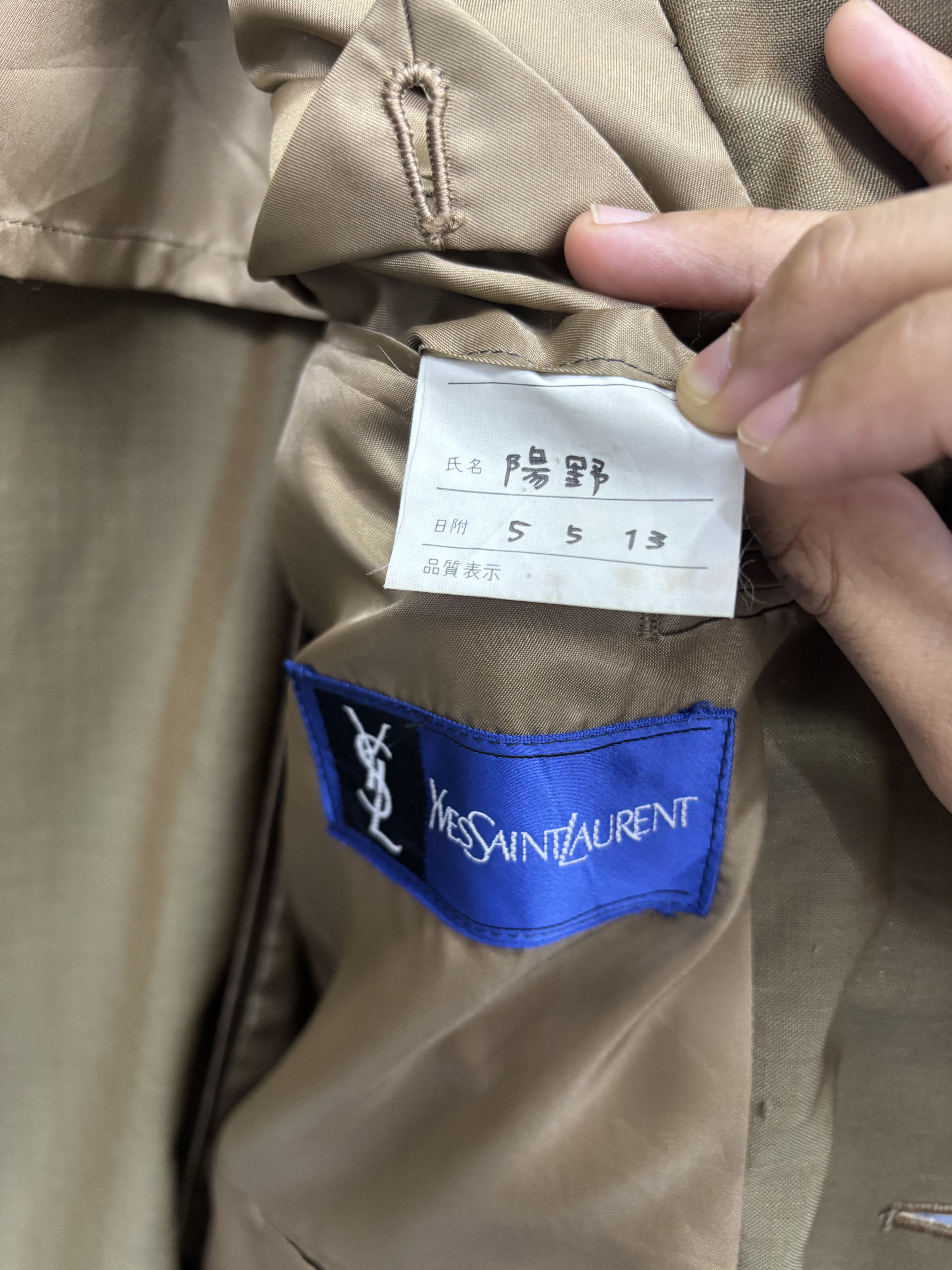 Japanese Brand × Vintage × Yves Saint Laurent 🔥VINTAGE YSL YVES SAINT LAURENT BLAZER COAT JACKET Size 48R - 10 Thumbnail