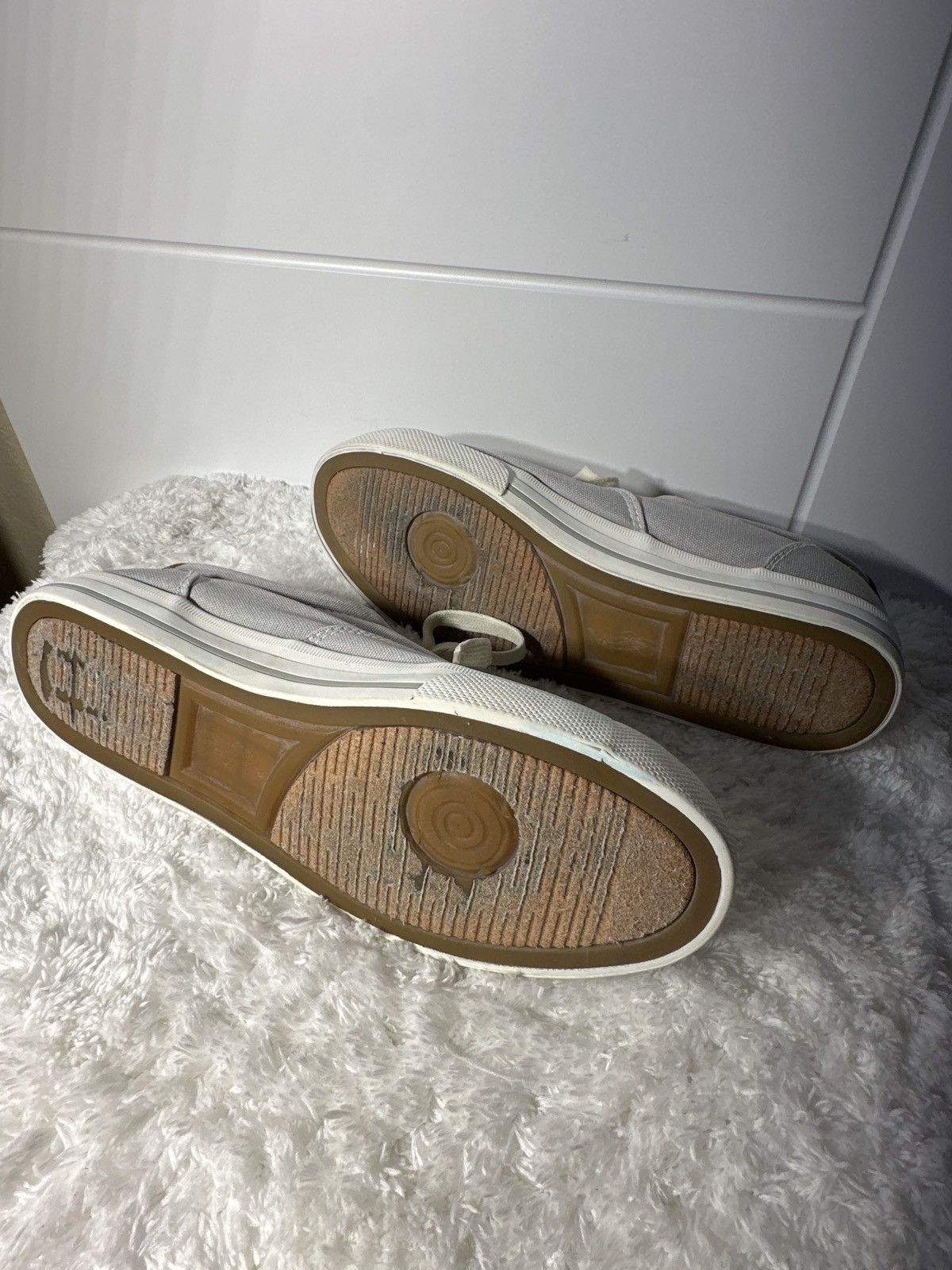 Polo Ralph Lauren Polo Ralph Lauren Gray Canvas Sneakers w/Brown Leather Size US 11.5 / EU 44-45 - 6 Thumbnail