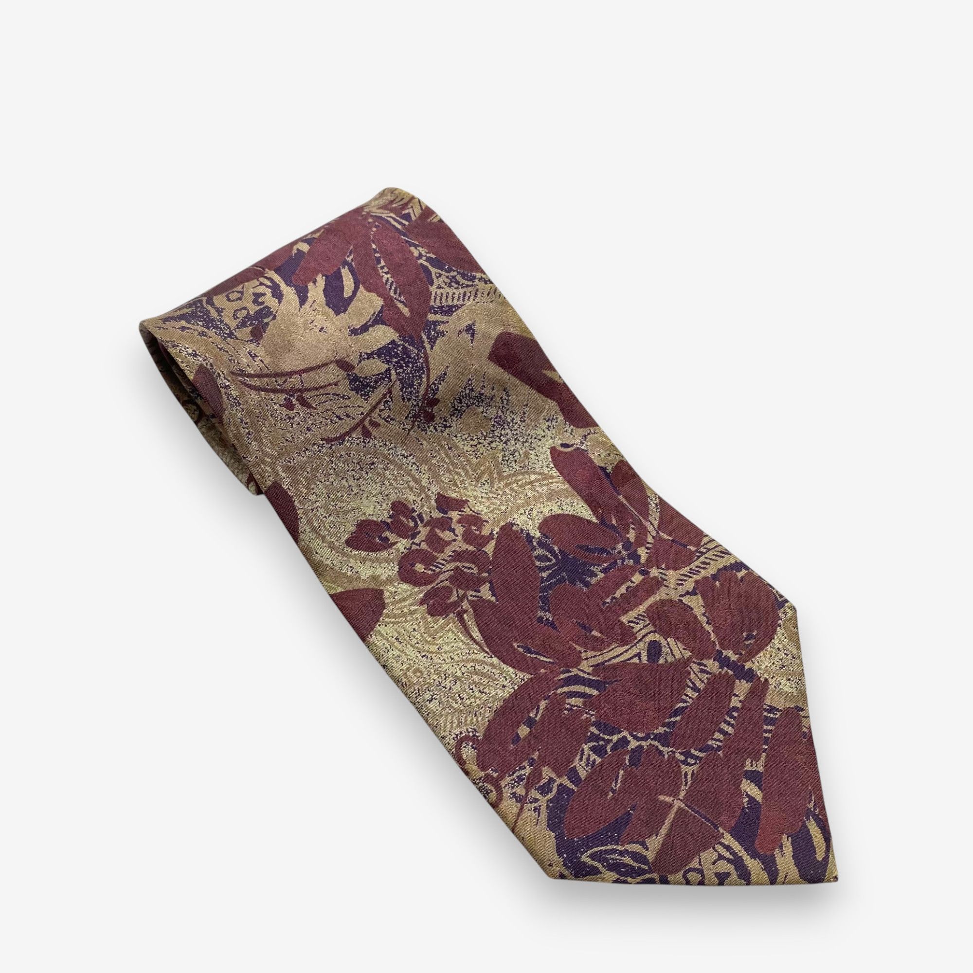Japanese Brand Vintage Sonia Rykiel Homme SILK Necktie Cravate Pure Silk Size ONE SIZE - 1 Thumbnail