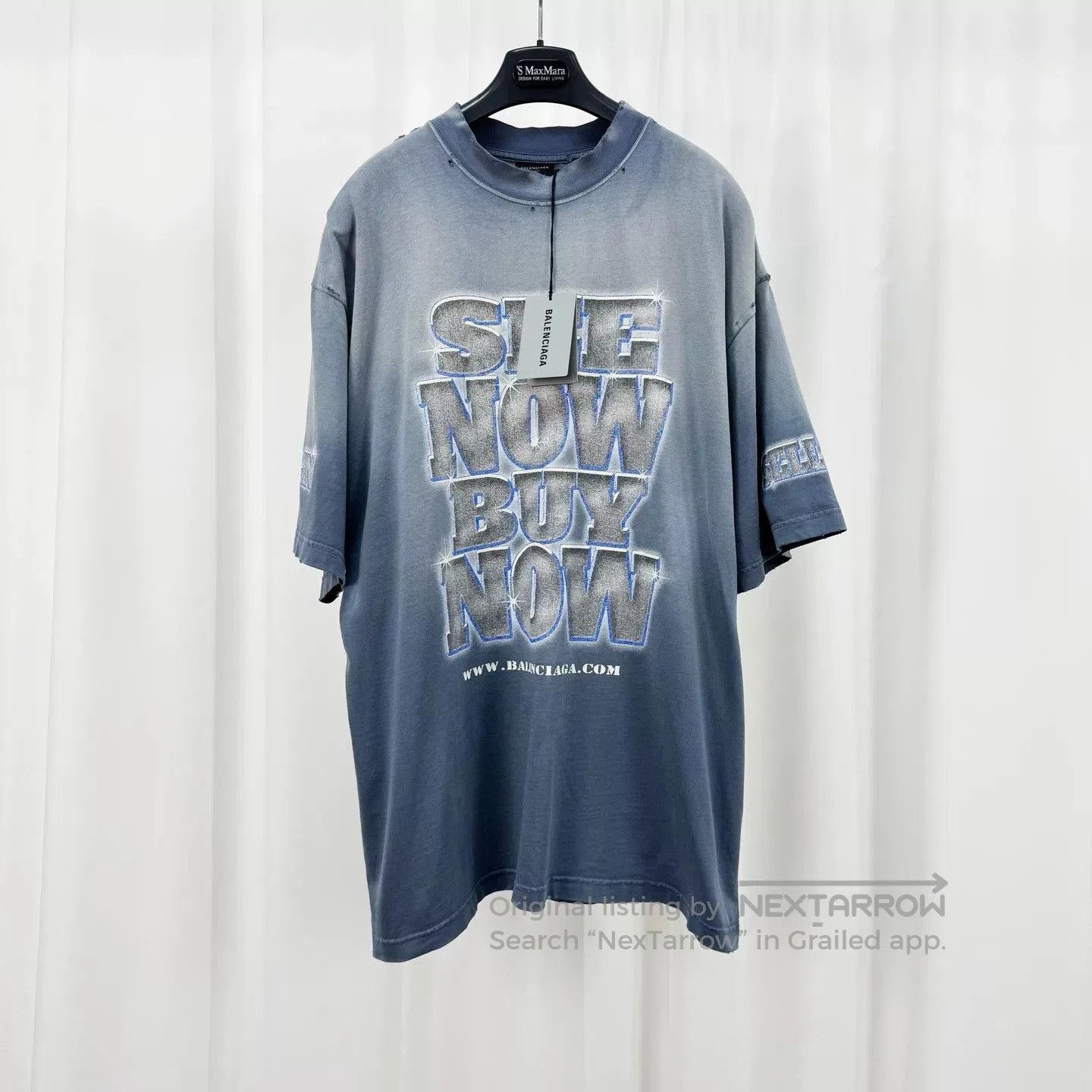 Balenciaga Balenciaga Diamond Water Destroyed Tee. Size US M / EU 48-50 / 2 - 1 Thumbnail