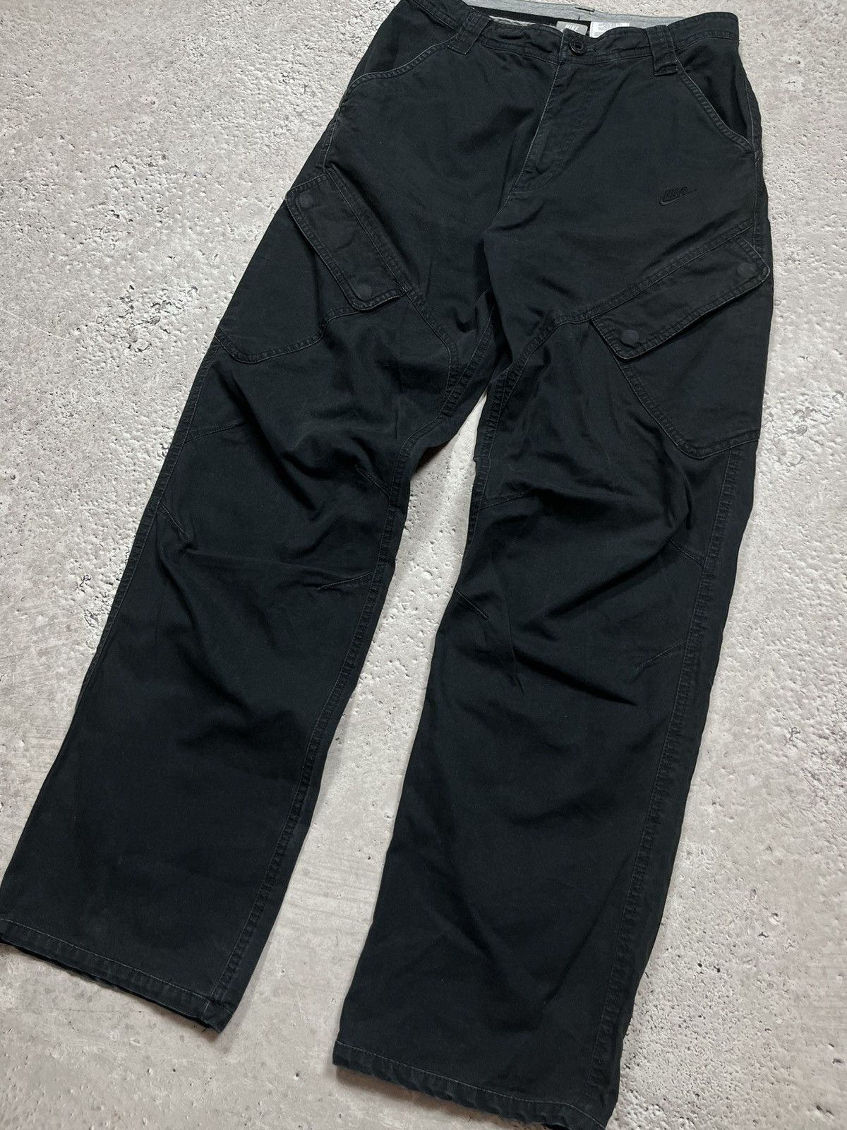 Nike × Vintage Vintage Nike Sportswear Black Utility Cargo Pants 30 Size US 30 / EU 46 - 3 Thumbnail