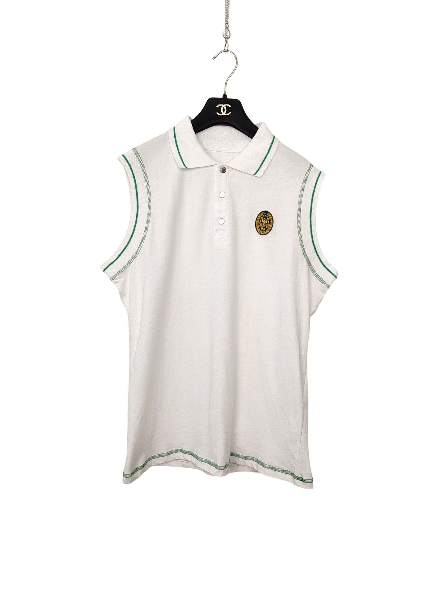 Dolce & Gabbana Dolce & Gabbana Green Stitch Polo Shirt Size XL Size US XL / EU 56 / 4 - 1 Thumbnail