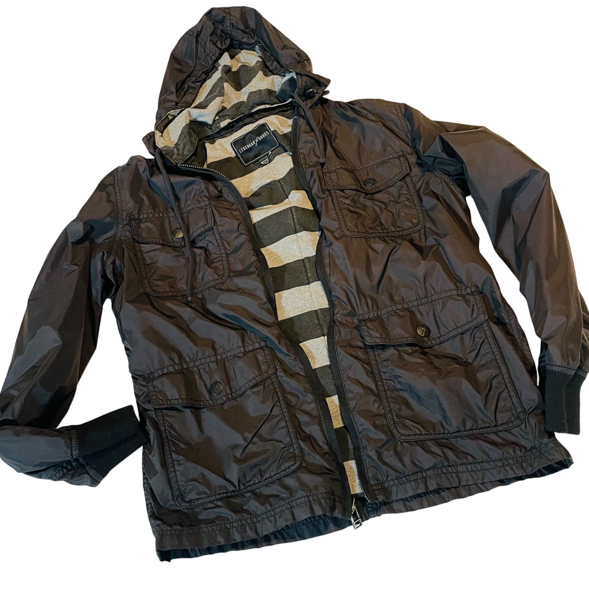 Other Womens Legendar Goods Hooded Jacket M Black Polyamide & Cott Size M / US 6-8 / IT 42-44 - 1 Thumbnail