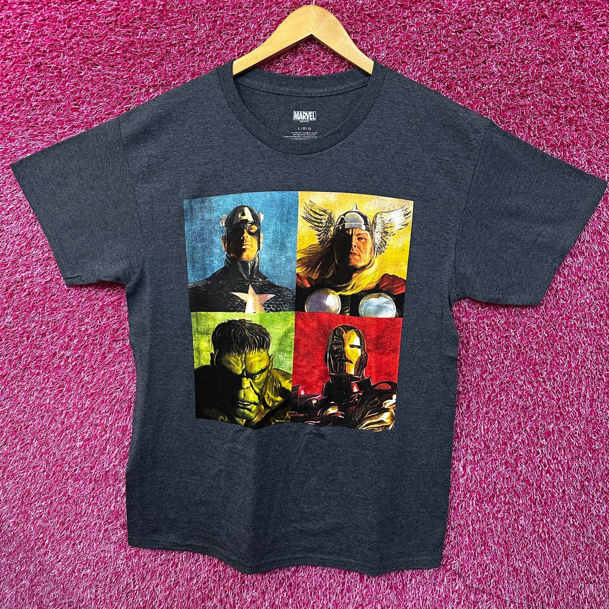 Marvel Comics Marvel Alex Ross The Avengers Realistic Portraits Tee L Size US L / EU 52-54 / 3 - 1 Thumbnail