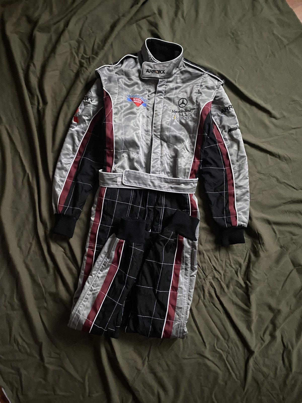 Mercedes-Benz Vintage Rare Cik-FIA Racing Mercedes Mitsubishi Overall Size US 34 / EU 50 - 3 Thumbnail