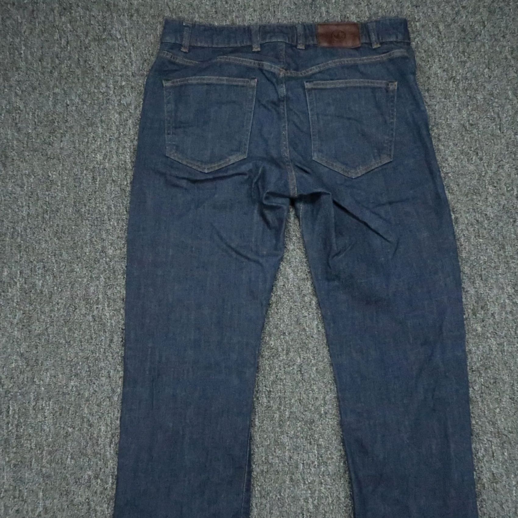 Peter Millar Peter Millar Jeans Mens 32x28 Blue Dark Wash 5-Pocket Denim Stretch Straight Outdoor? Size US 32 / EU 48 - 5 Thumbnail