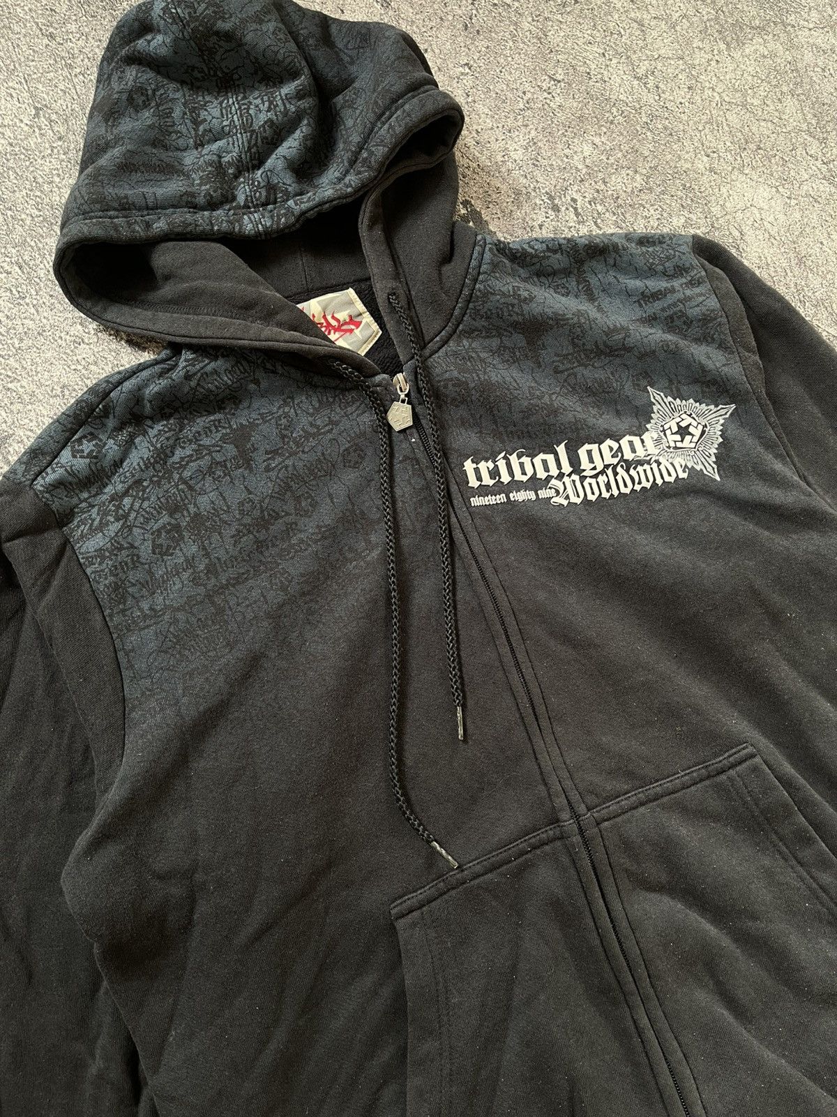 Japanese Brand Y2K Tribal Gear ifsixwasnine style ziphoodie Size US L / EU 52-54 / 3 - 2 Thumbnail