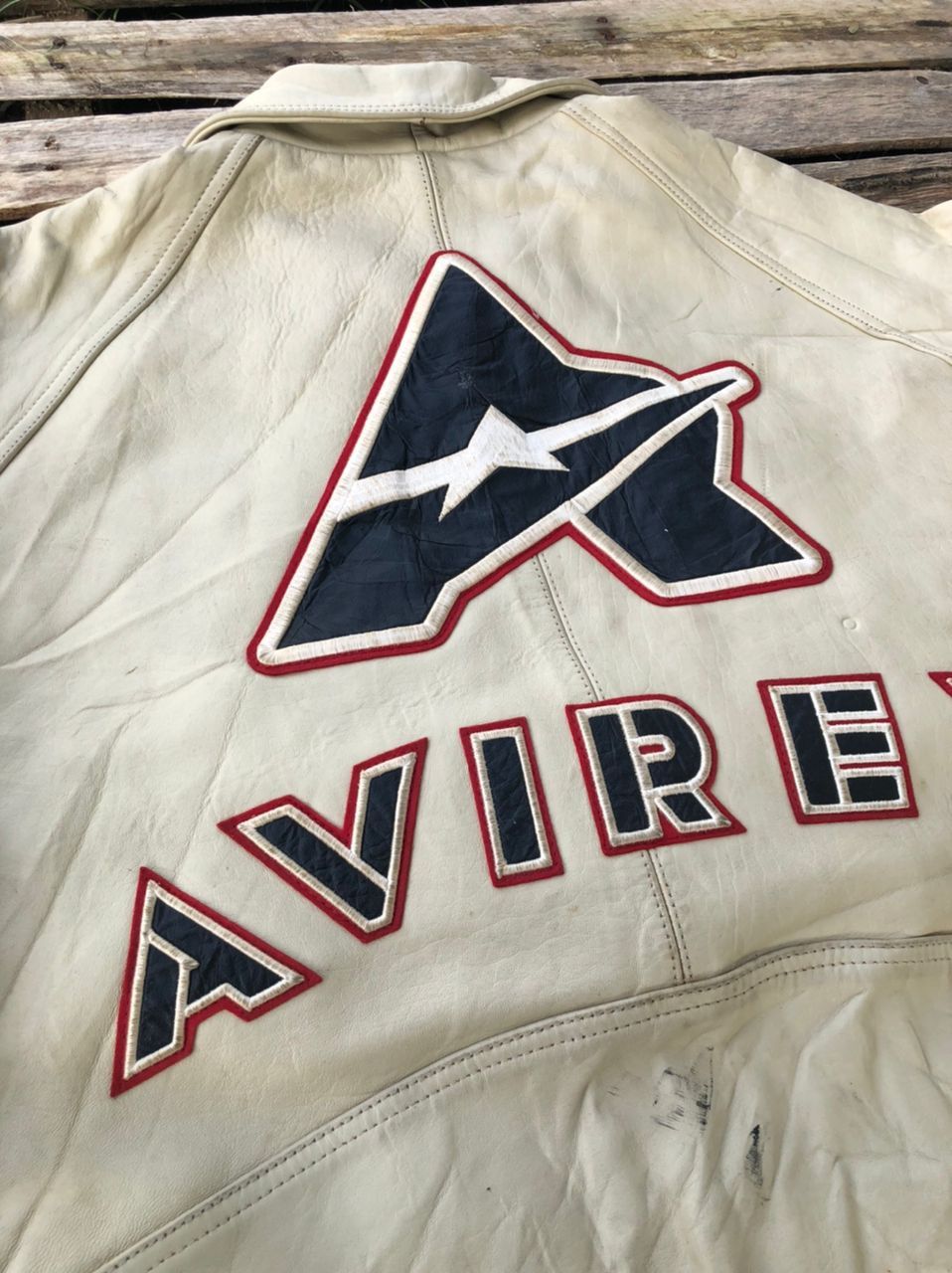 Avirex × Vintage Vintage Avirex Spirit Of American Varsity Leather Jacket Size US XL / EU 56 / 4 - 10 Thumbnail