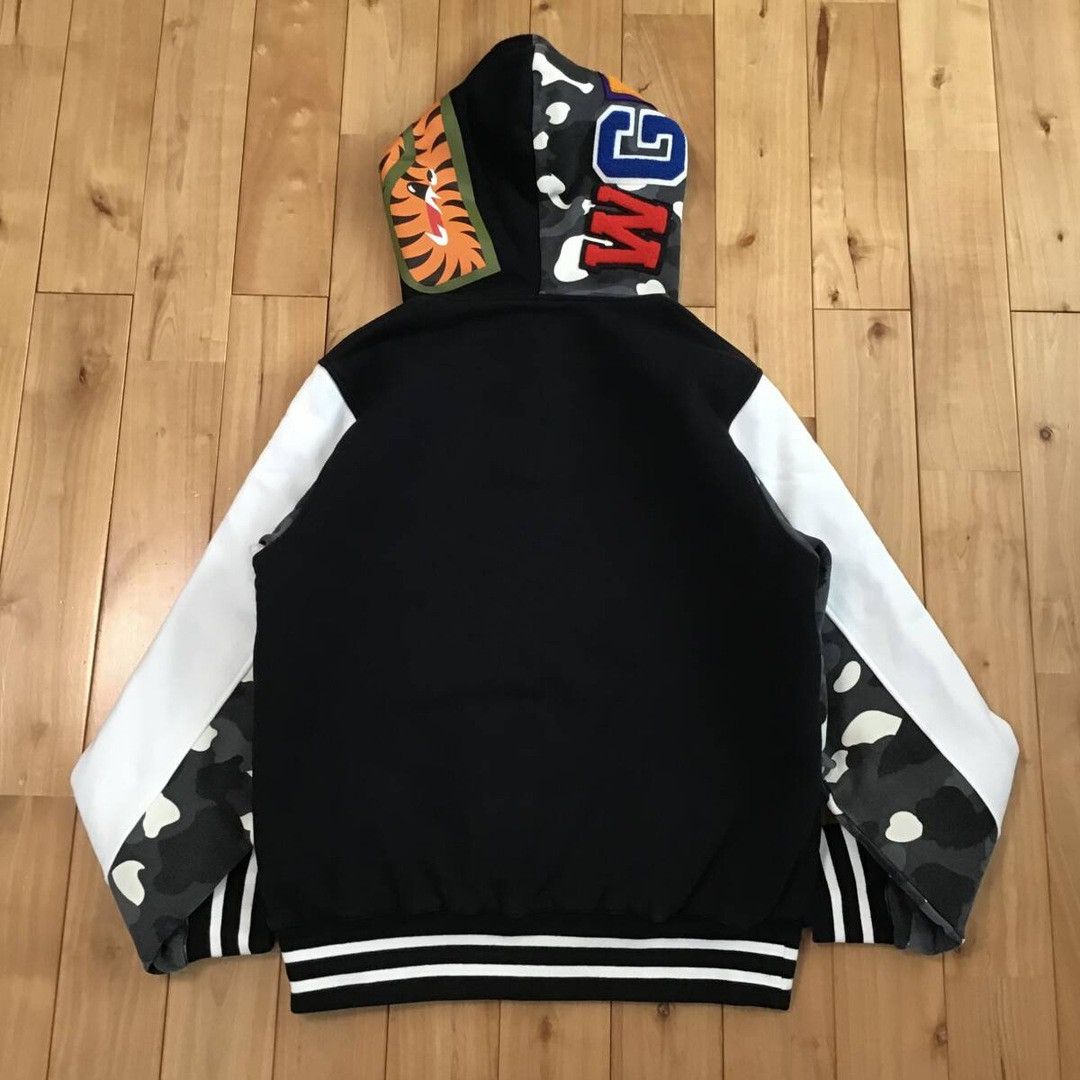 Bape 💫Glow in the dark BAPE City camo shark hoodie varsity jacket Size US S / EU 44-46 / 1 - 3 Thumbnail