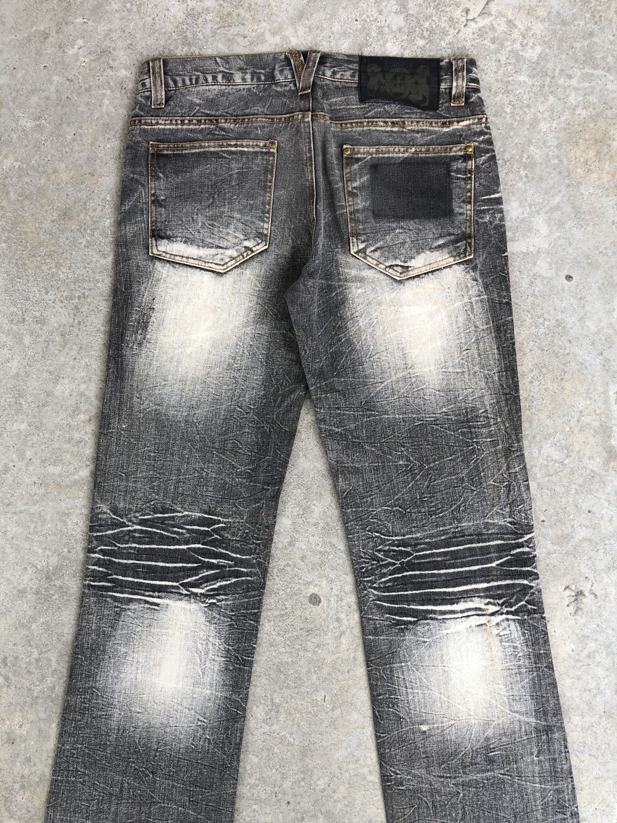 If Six Was Nine Japanese Lowbox Flared Jeans Distressed Size US 32 / EU 48 - 8 Thumbnail