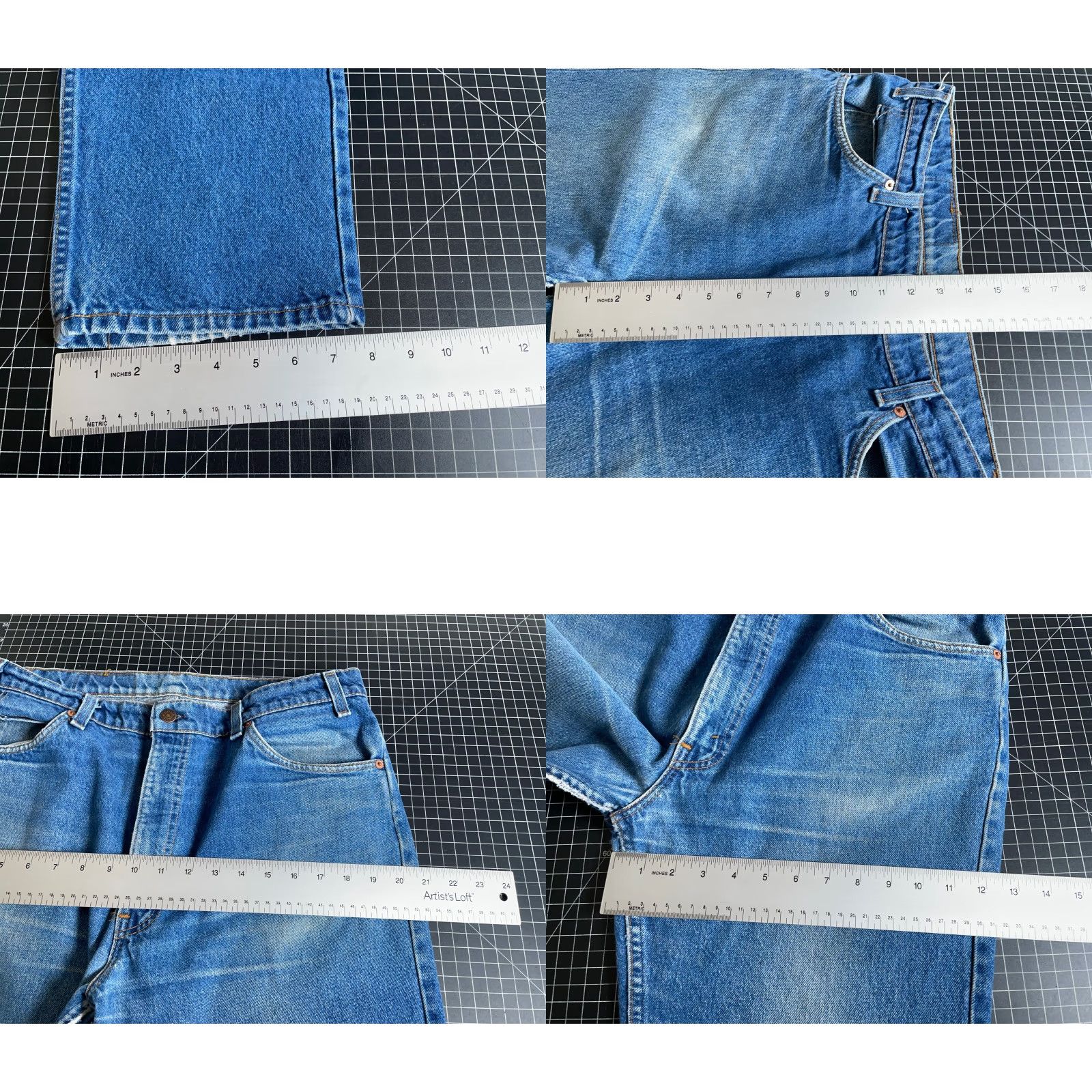 Levi's VINTAGE Levi's 509 Jeans Mens 36 x 30 Denim 1990 USA Made Orange Tab Blue Cotton 100% 5-Pocket Straight Pro- soa? Size US 36 / EU 52 - 8 Thumbnail