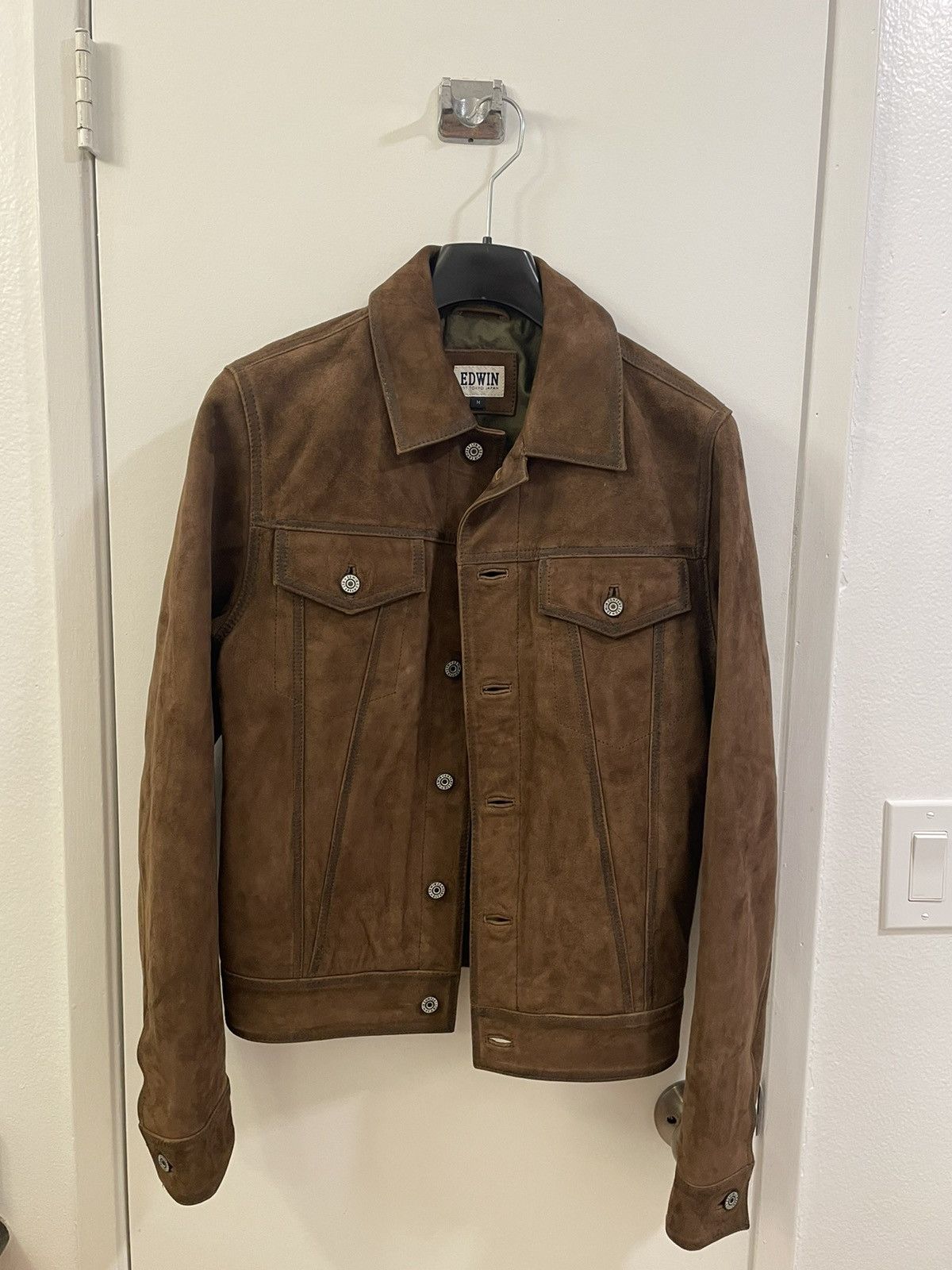 Edwin Edwin Suede Leather Rider Jacket Size US M / EU 48-50 / 2 - 1 Thumbnail