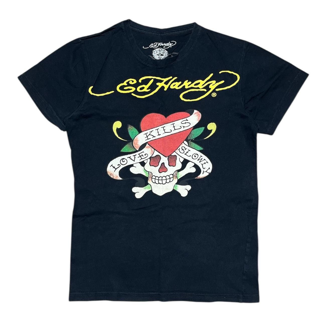 Ed Hardy × Vintage ed hardy love kills slowly skull tattoo tee Size US M / EU 48-50 / 2 - 1 Thumbnail