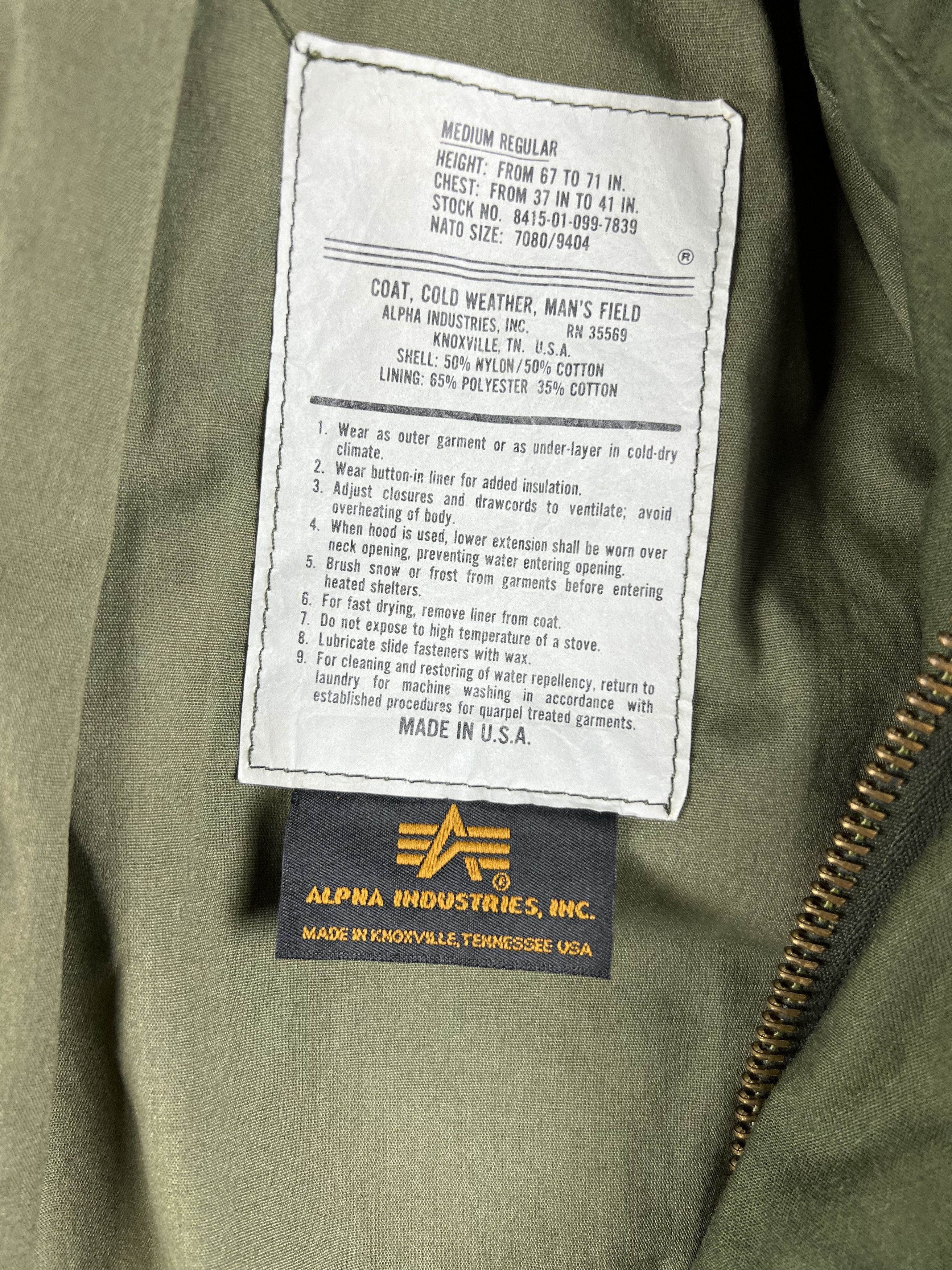 Alpha Industries Alpha Industries M65 Field Parka Jacket Made in USA M Size US M / EU 48-50 / 2 - 6 Thumbnail