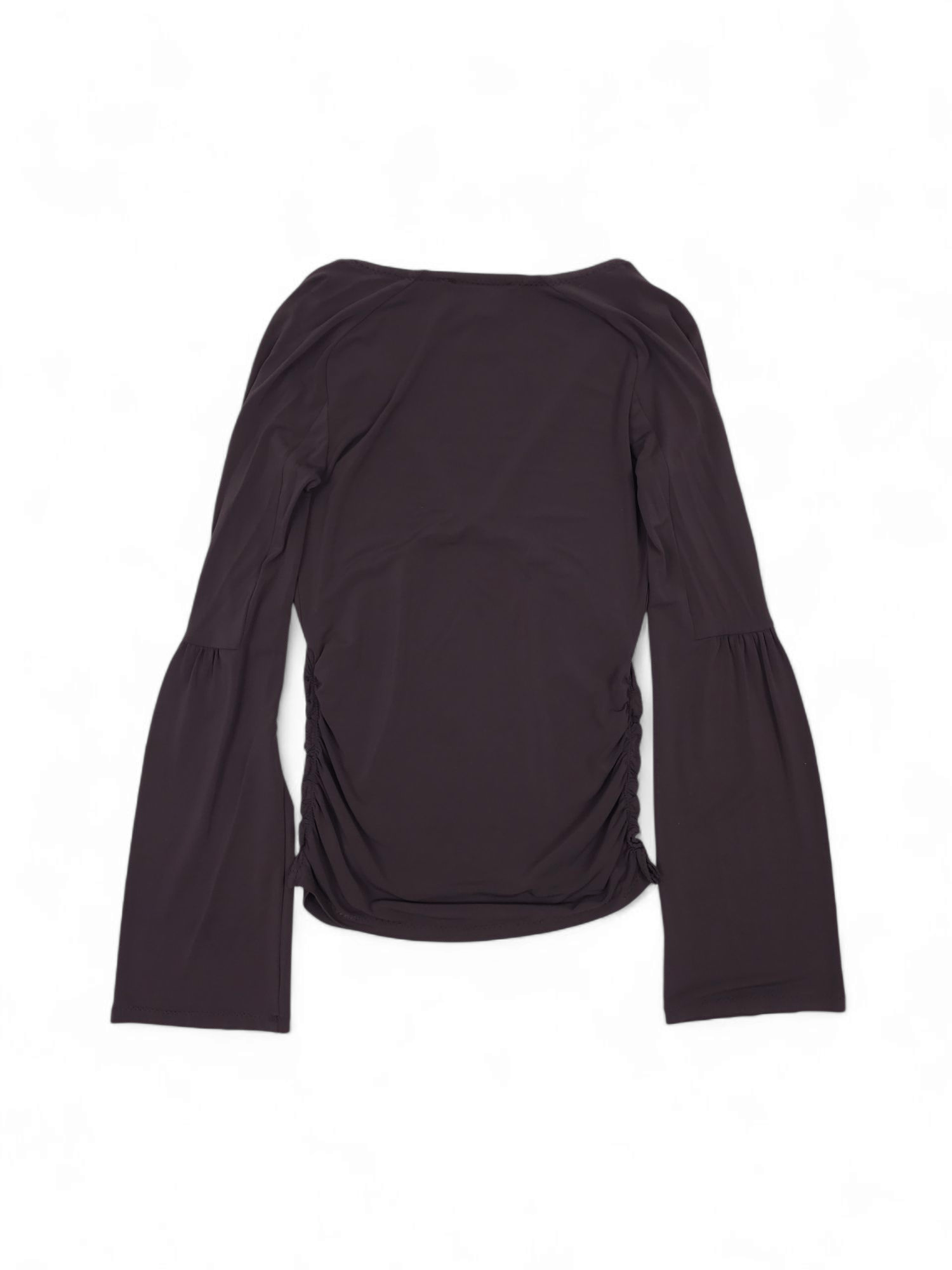 Patrizia Pepe 💎 Patrizia Pepe Purple V-neck Top Blouse Violet Dark Size S / US 4 / IT 40 - 6 Thumbnail