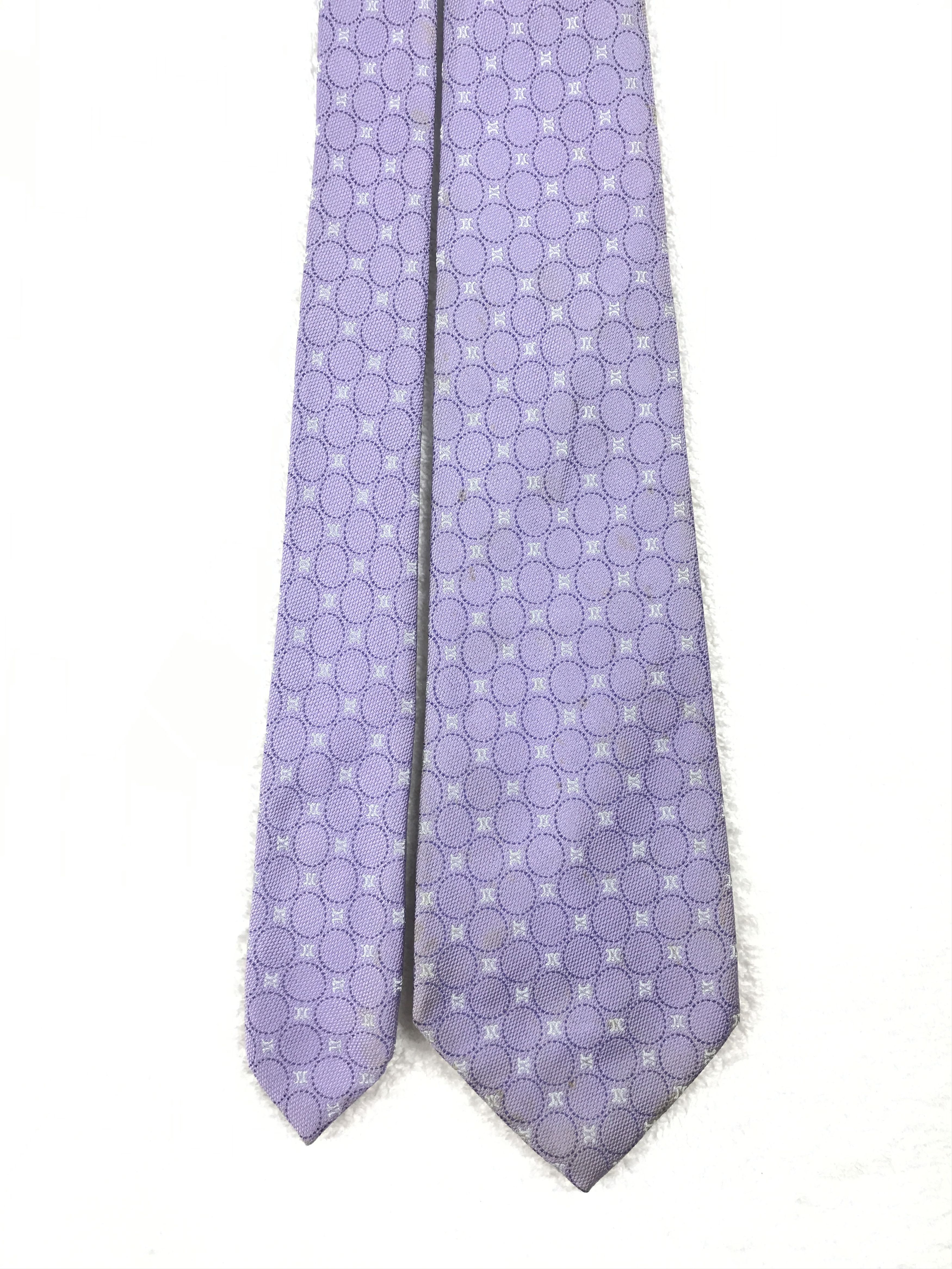 Celine Vintage Celine Monogram Silk Necktie Size ONE SIZE - 3 Thumbnail