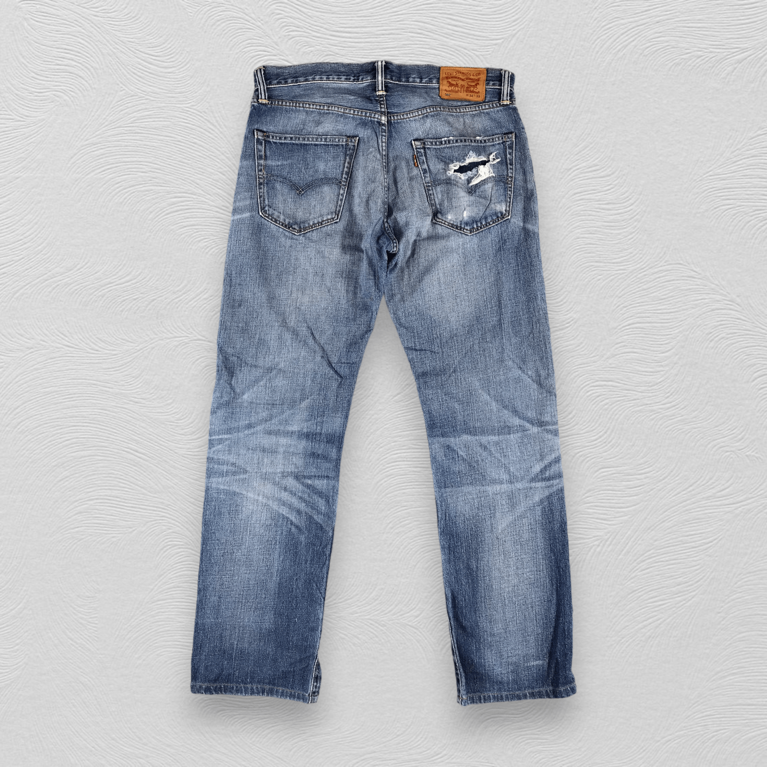 Levi's Vintage Levis 502 Jeans Faded Blue Denim KJ856 Size US 34 / EU 50 - 2 Thumbnail