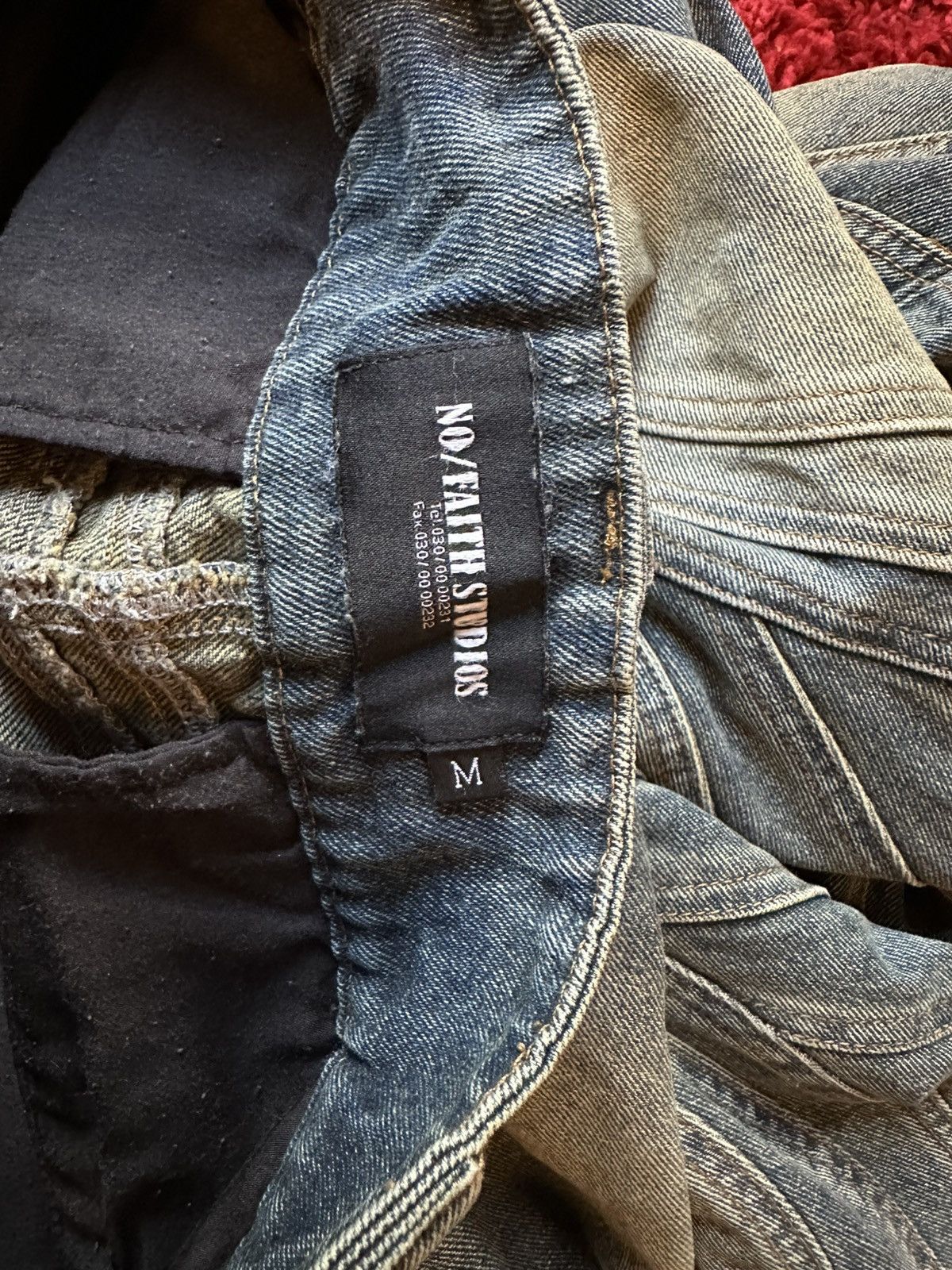 No Faith Studios × Paradoxe Paris No Faith Heavy Wave denim Size US 29 - 3 Thumbnail