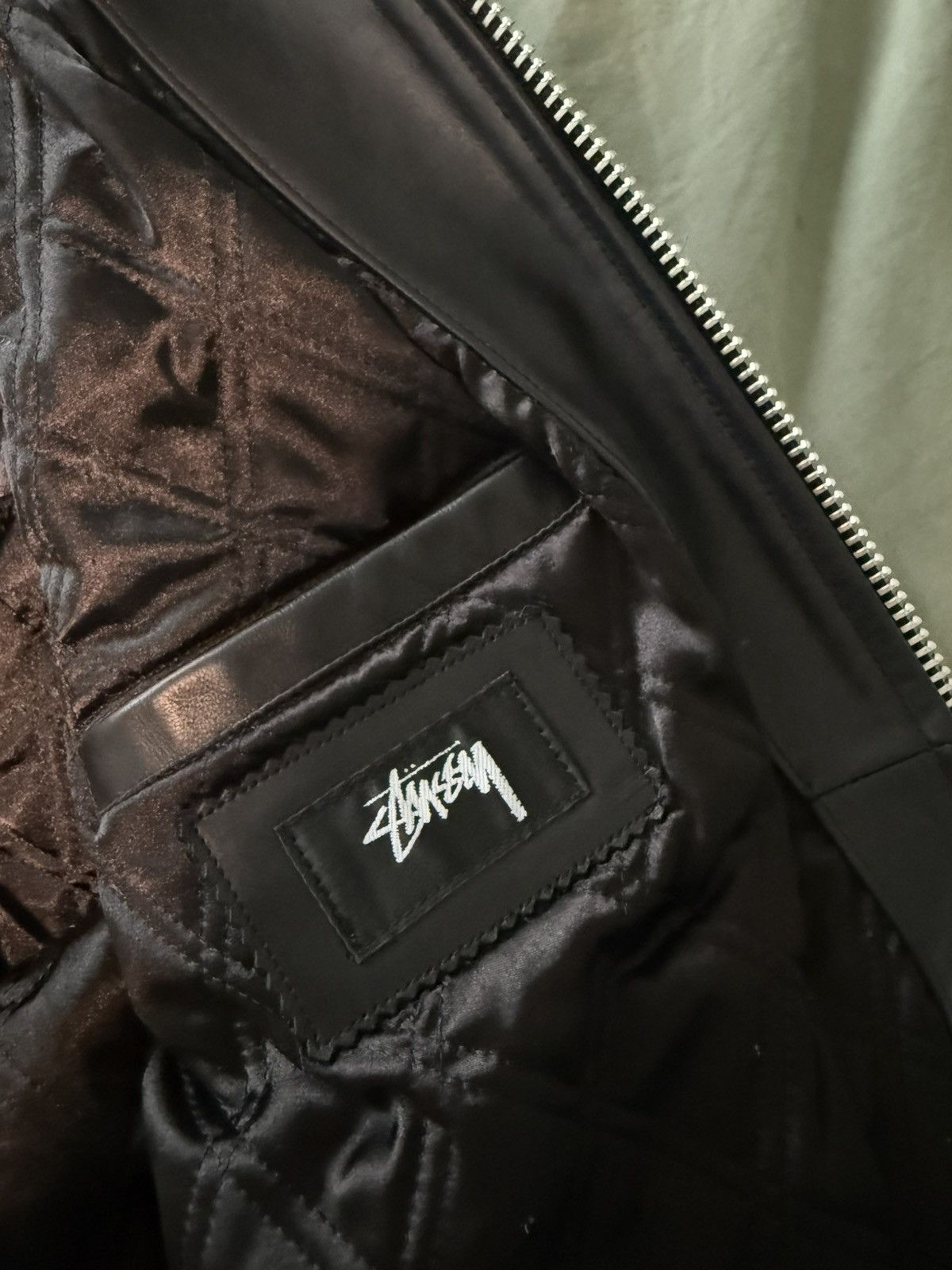 Stussy STUSSY LEATHER BING JACKET Size US S / EU 44-46 / 1 - 6 Thumbnail