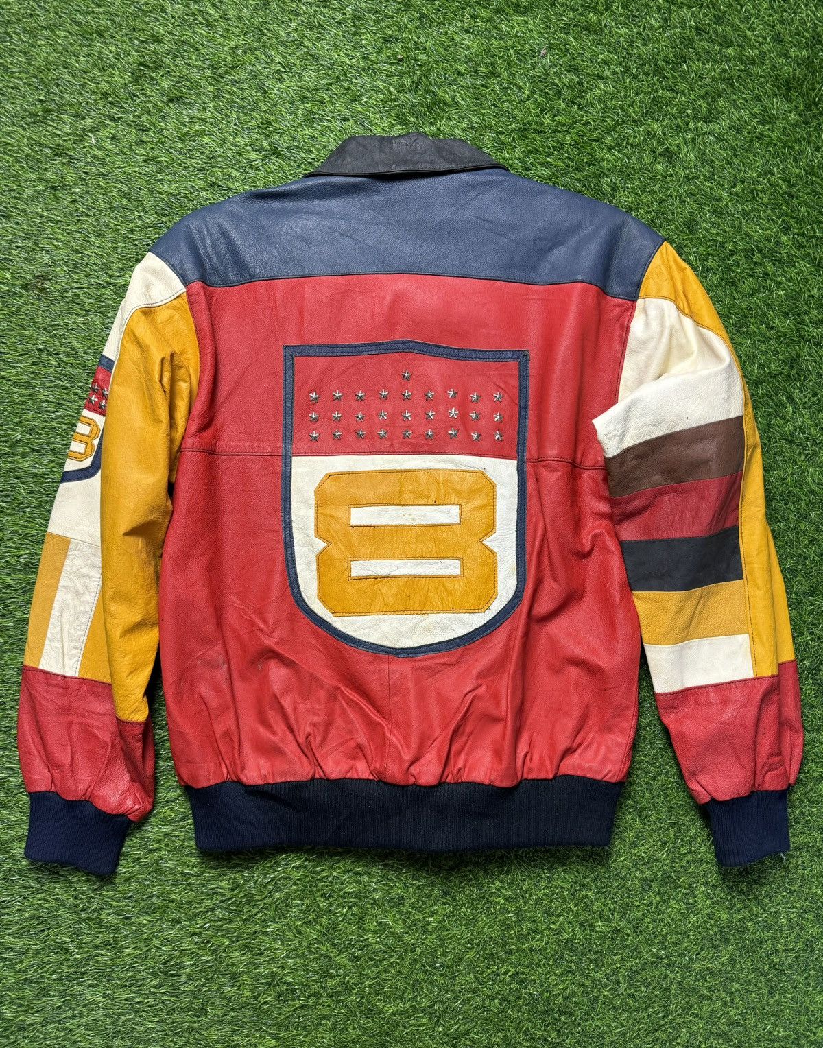 Vintage vintage Acetate jacket - DAKOTA stud jacket Size US M / EU 48-50 / 2 - 2 Thumbnail
