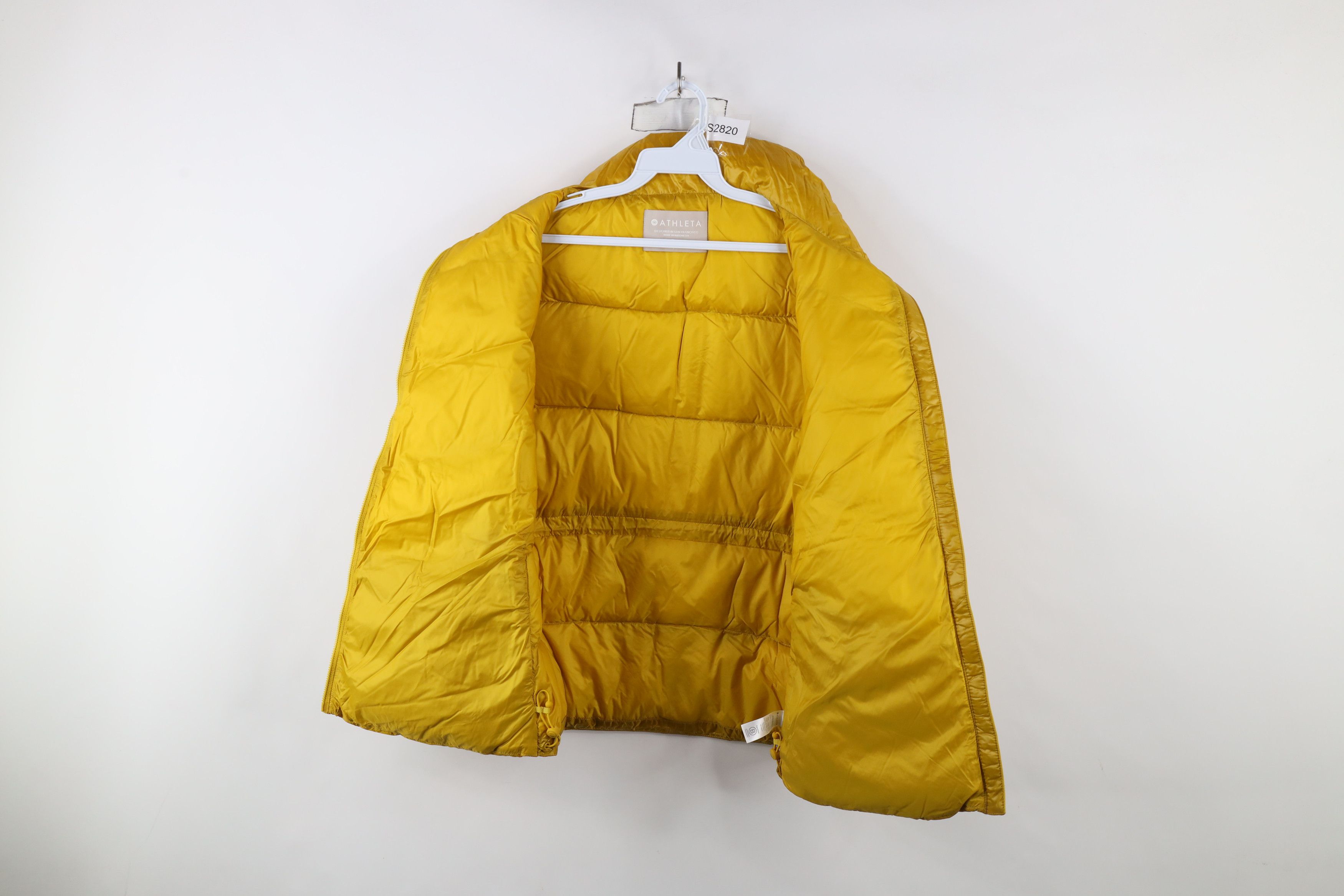 Athleta × Vintage Athleta Lofty Duck Down Full Zip Puffer Vest Jacket Gold Size M / US 6-8 / IT 42-44 - 6 Thumbnail