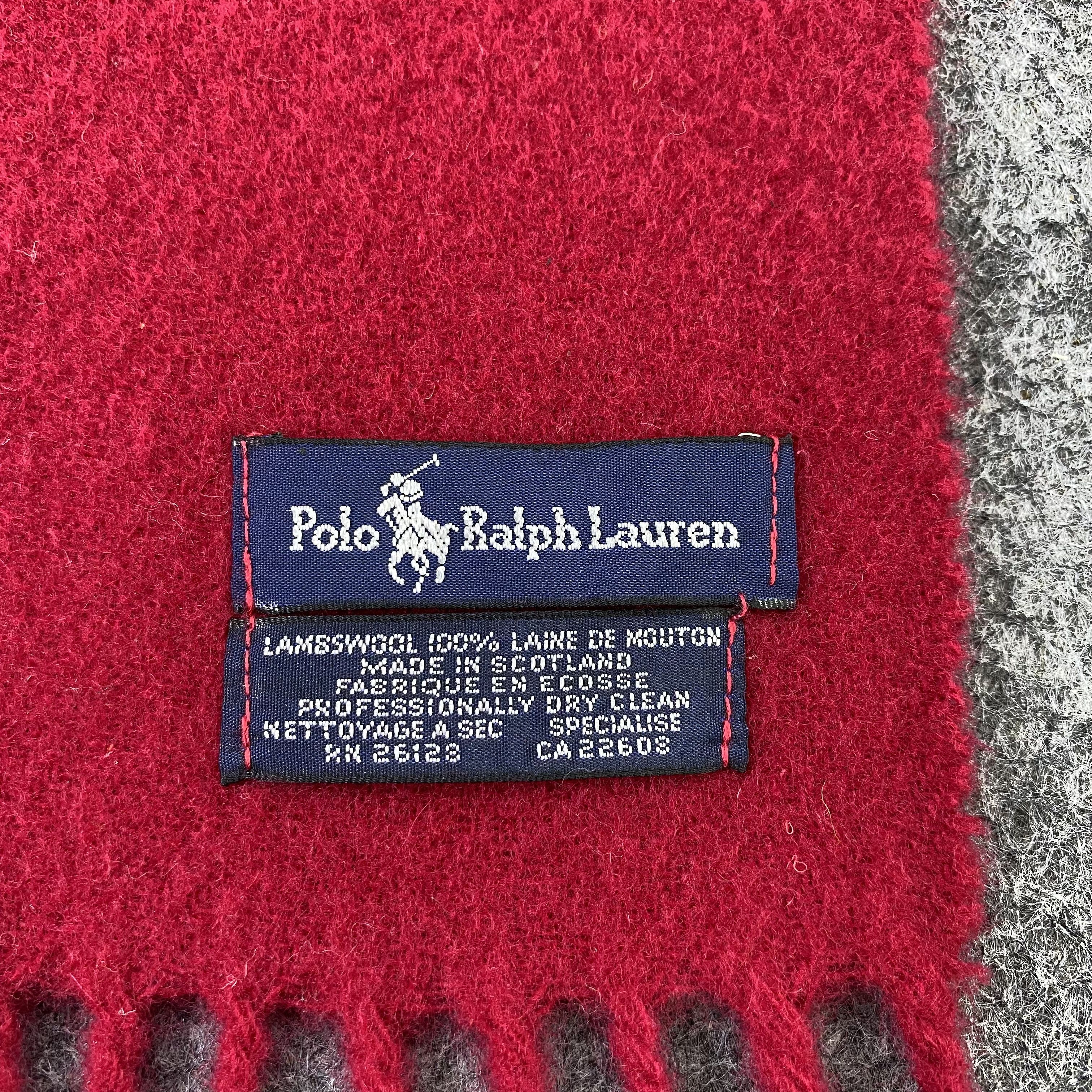 Polo Ralph Lauren × Vintage Polo Ralph Lauren Wool Scarf / Muffler / Neckwear-K034 Size ONE SIZE - 6 Thumbnail