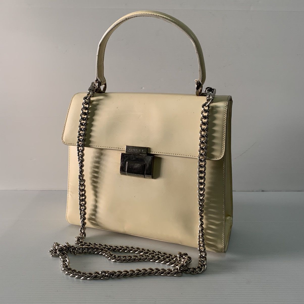 Gucci Gucci Leather Kelly Vintage Bag Size ONE SIZE - 1 Thumbnail
