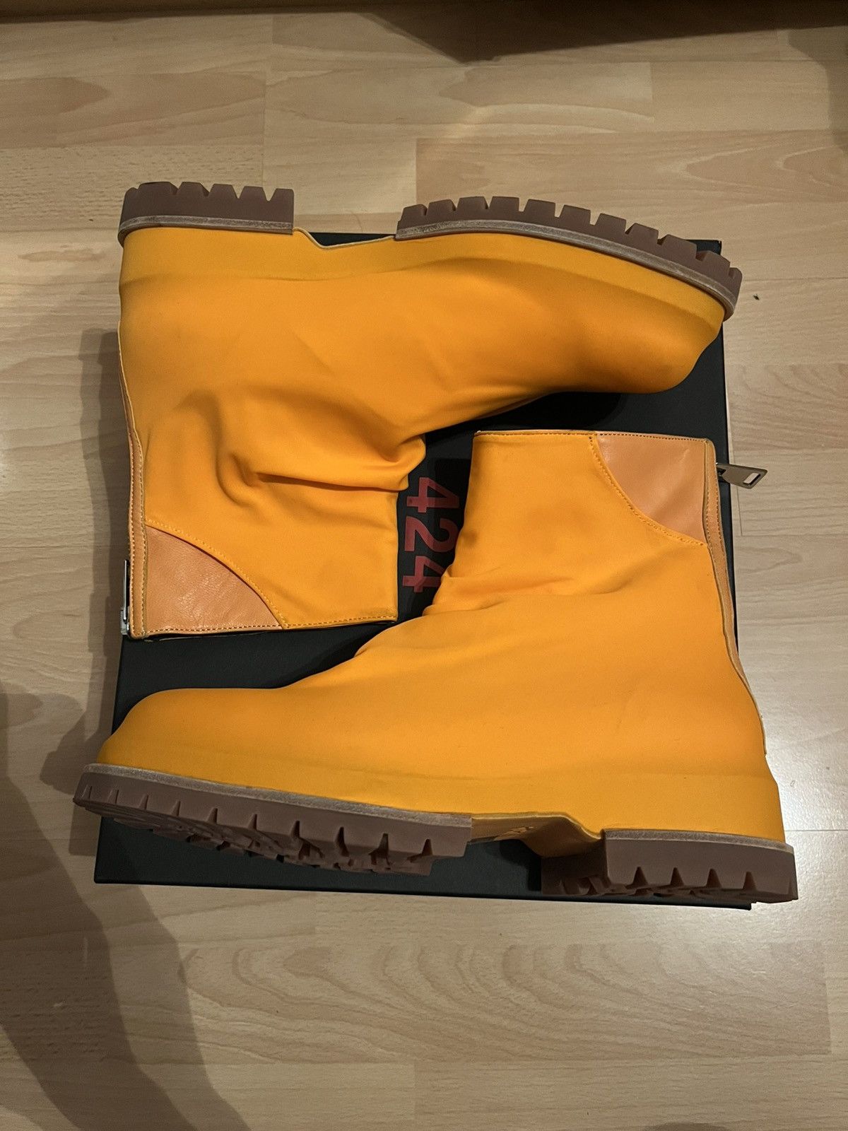 424 424 Marathon boots orange size 43 / 10 Size US 10 / EU 43 - 2 Thumbnail