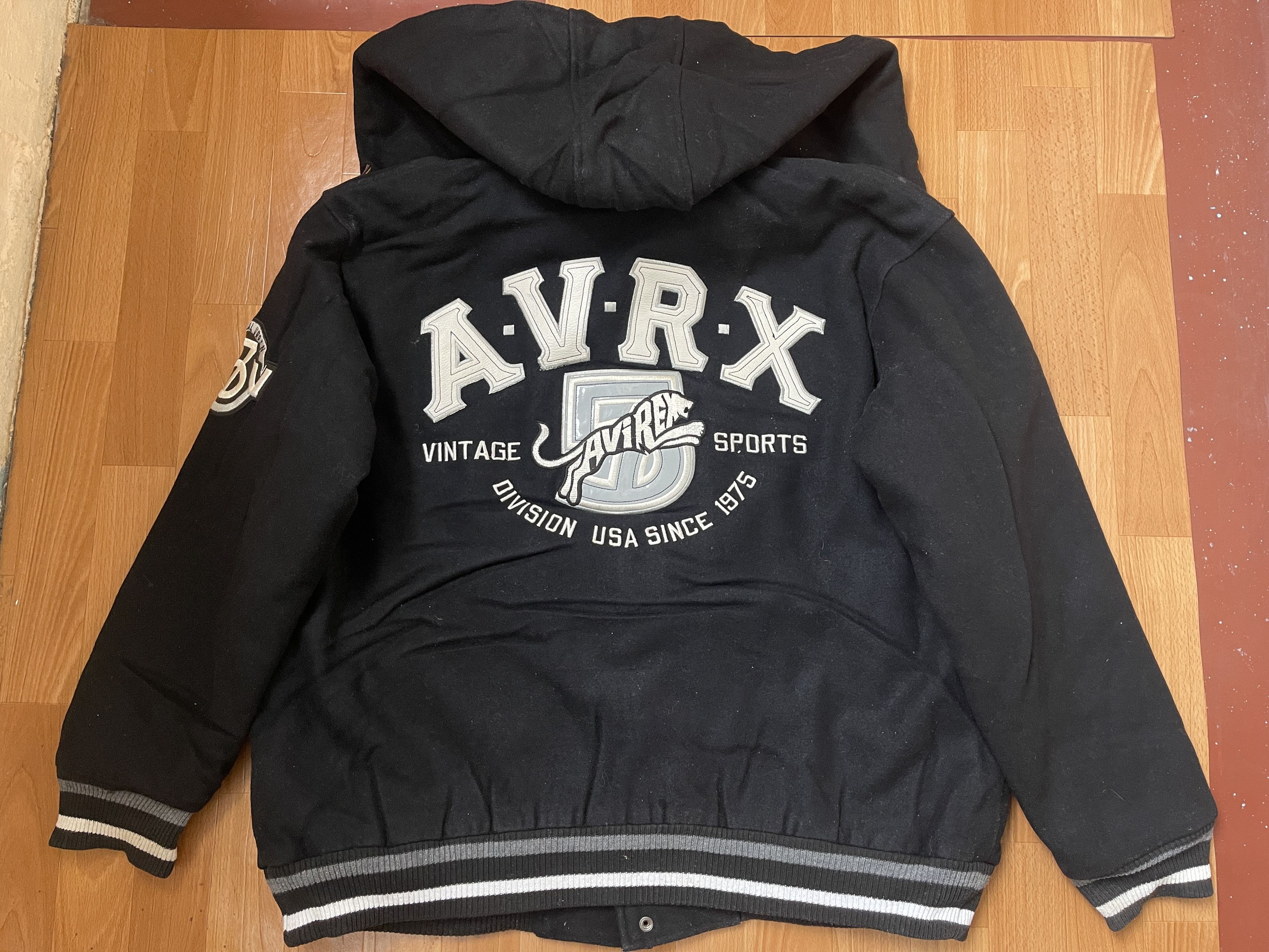 Avirex AVIREX jacket, black, vintage coat, 90s old school size XL Size US XL / EU 56 / 4 - 8 Thumbnail