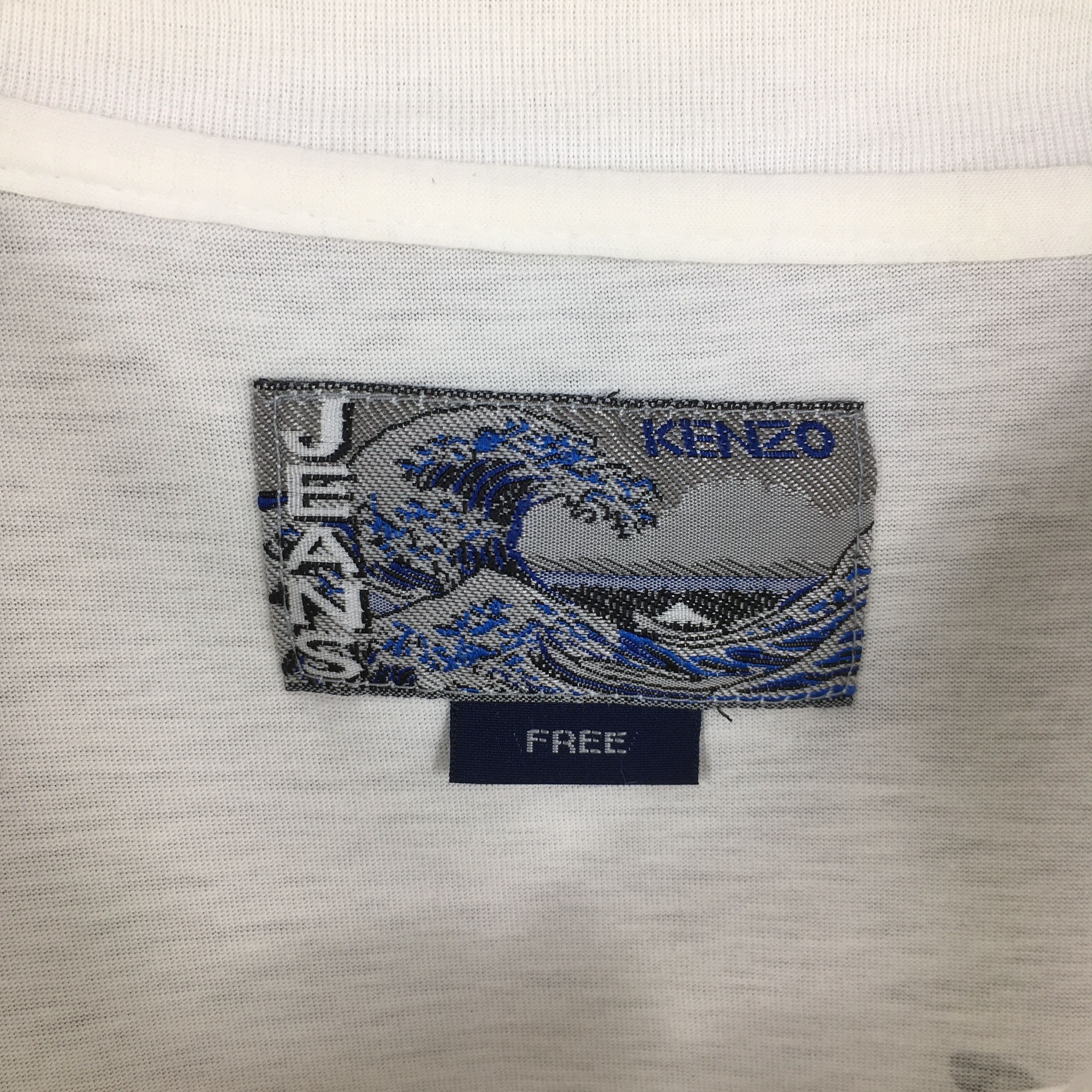 Kenzo Vintage Kenzo Japan Kanagawa White Tshirt Medium Size US M / EU 48-50 / 2 - 4 Thumbnail