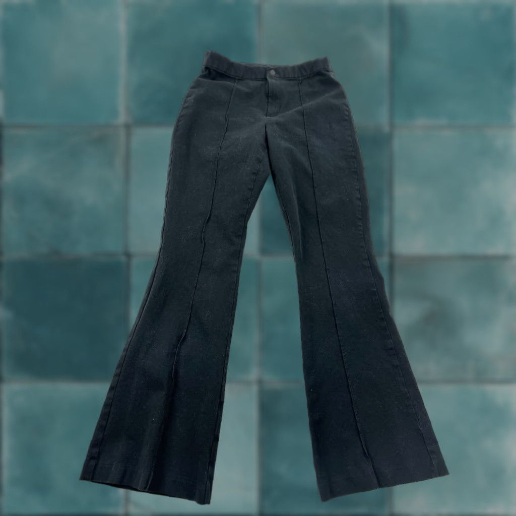 Gap VINTAGE Gap Pants Women’s 10 Flared Ankle Cotton Spandex Black Casual Business Travel Size 32" / US 10 / IT 46 - 1 Thumbnail