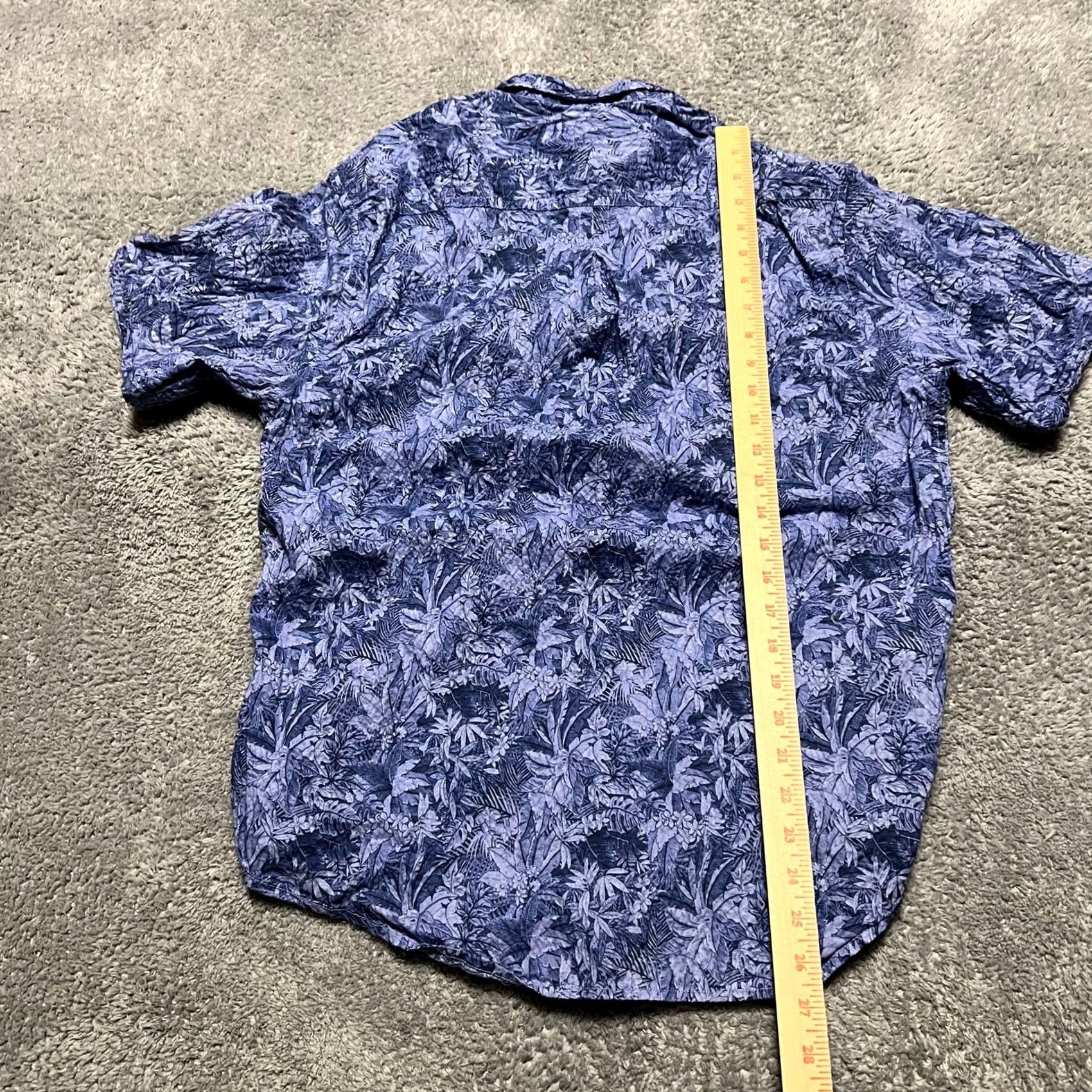 Tommy Bahama Tommy Bahama Shirt Mens Medium Blue Floral All Over Print Short Sleeve Button Shirt Size US M / EU 48-50 / 2 - 5 Thumbnail