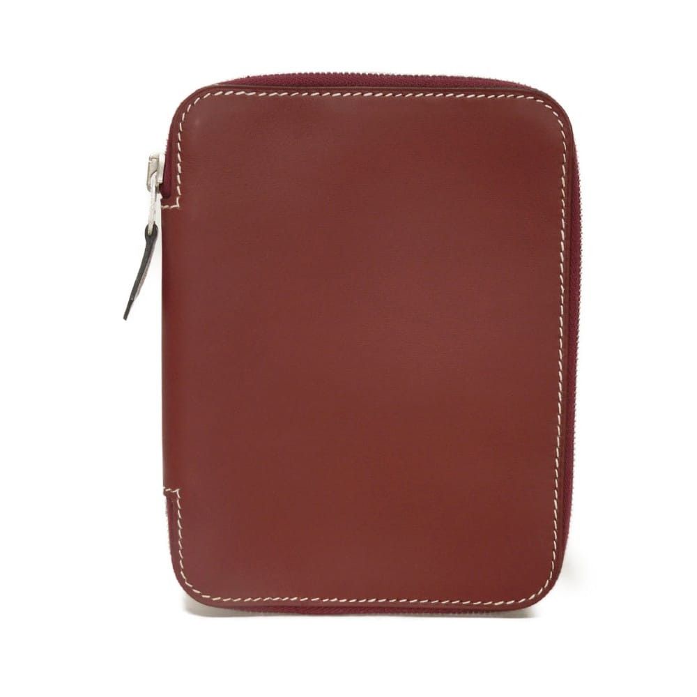 Hermes Hermes Hermes Agenda Zip Calfskin Notebook Cover Leather Other E DUTY FREE for USA Size ONE SIZE - 1 Thumbnail