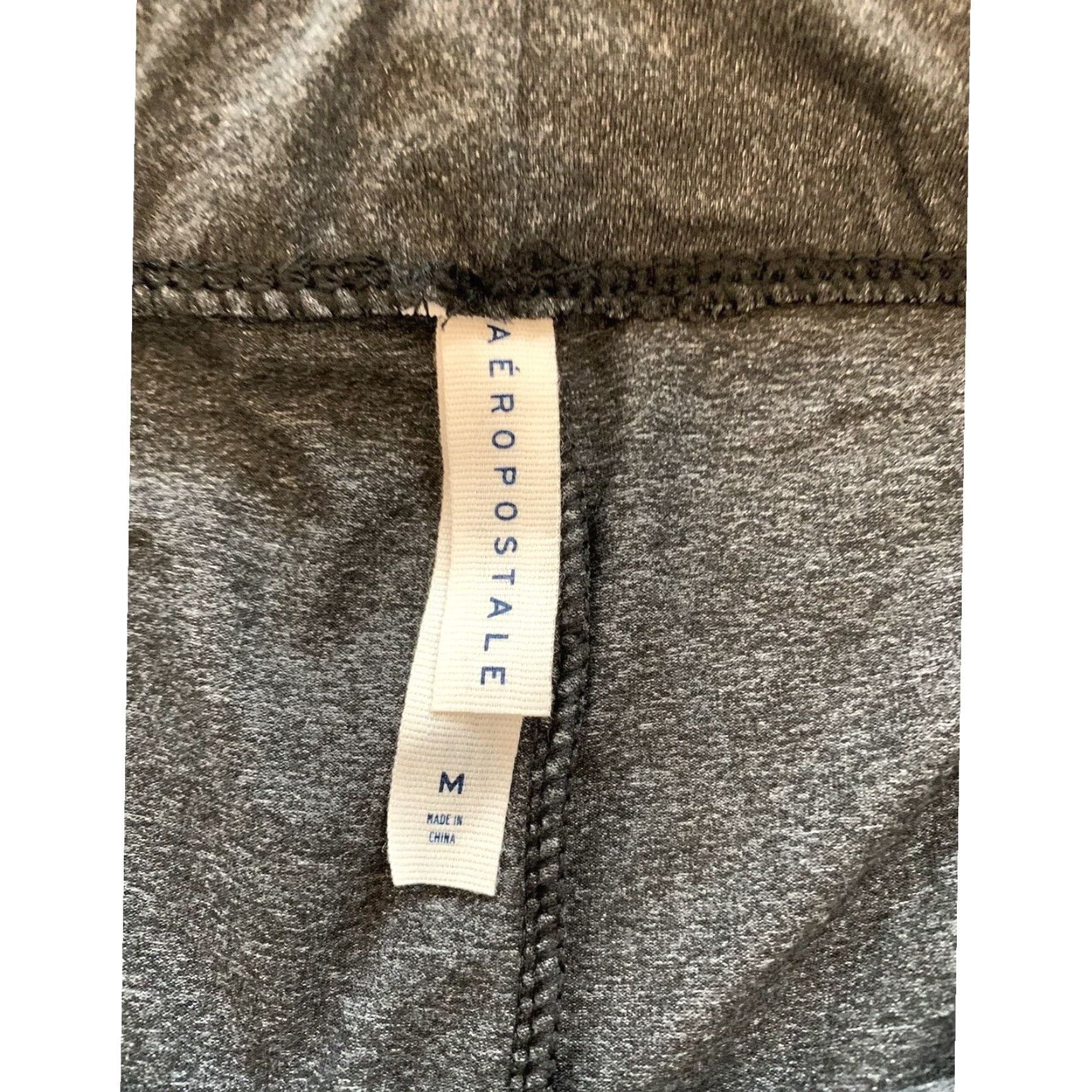 Aeropostale VINTAGE Aeropostale Leggings Women's Gray Medium Juniors 31" Inseam Elastic Waist Pants Size 32" / US 10 / IT 46 - 4 Thumbnail