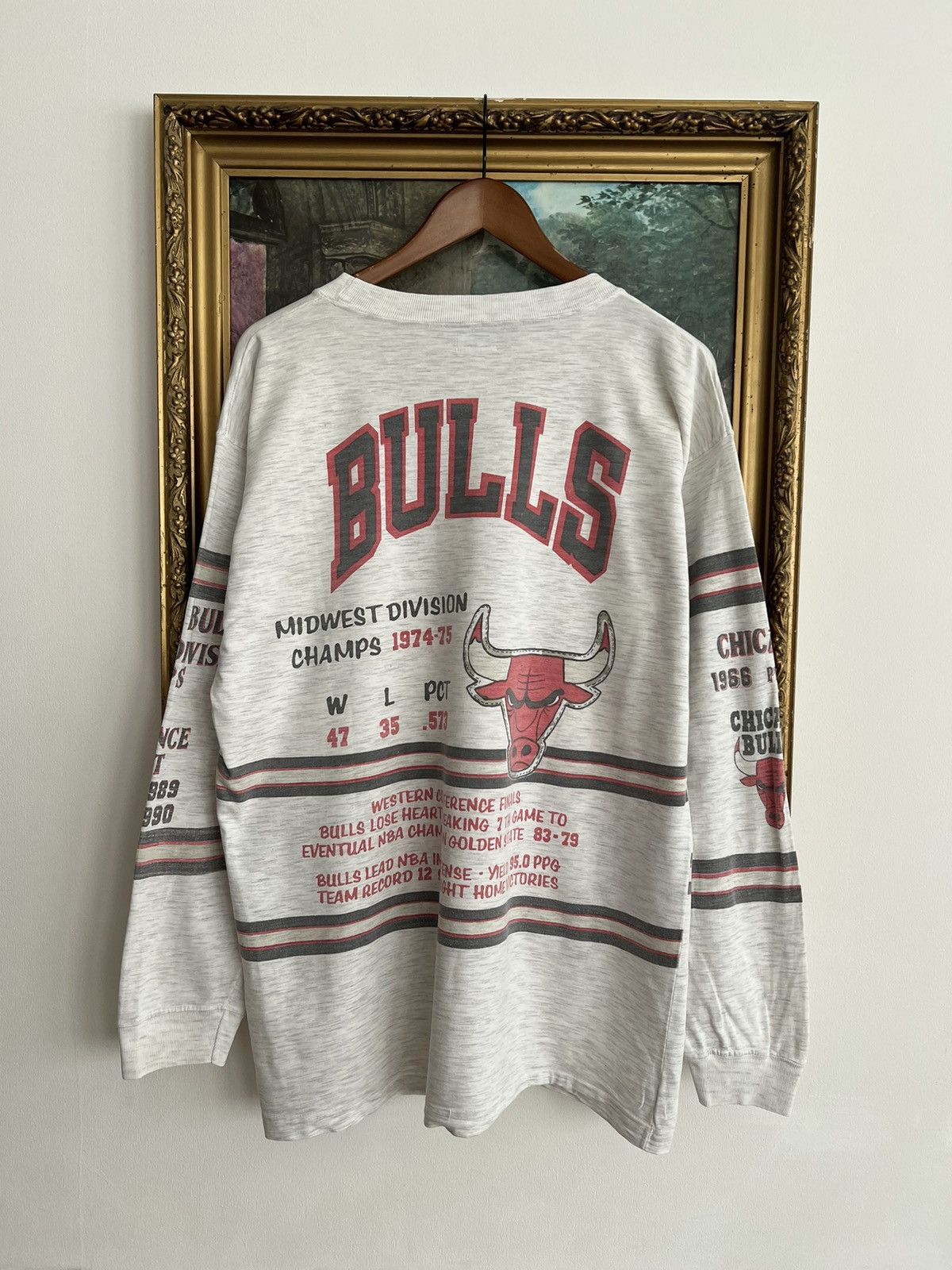 Vintage Vintage 90s Chicago Bulls NBA Long Gone Long Sleeve T-shirt Size US L / EU 52-54 / 3 - 2 Thumbnail