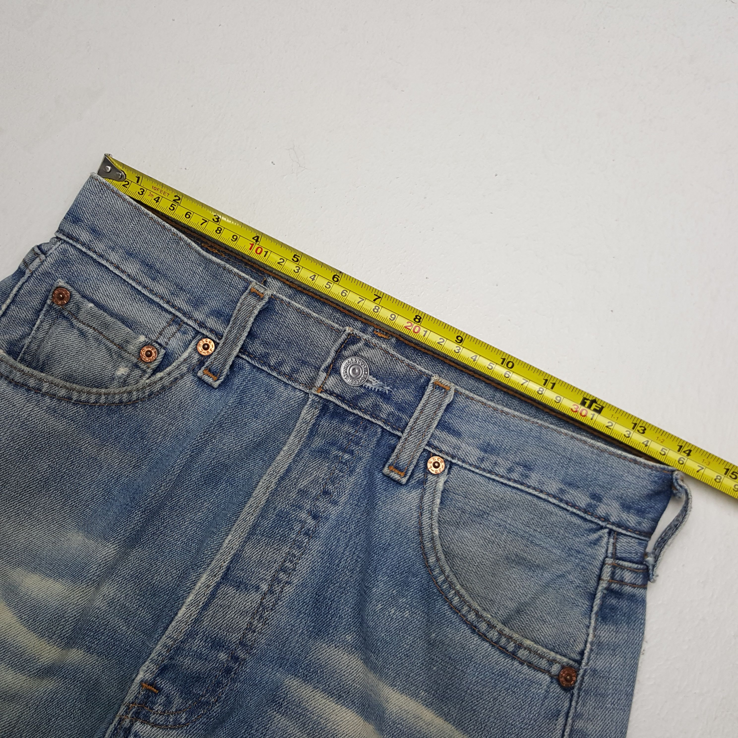 Levi's × Vintage Vintage Levi's 501 American Distressed Style Denim Jeans Size US 28 / EU 44 - 10 Thumbnail
